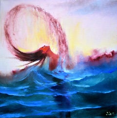 Juegos con agua al atardecer