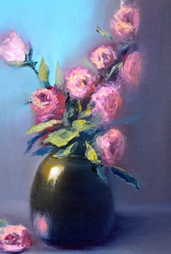 Gentle roses  50X40 oil painting.