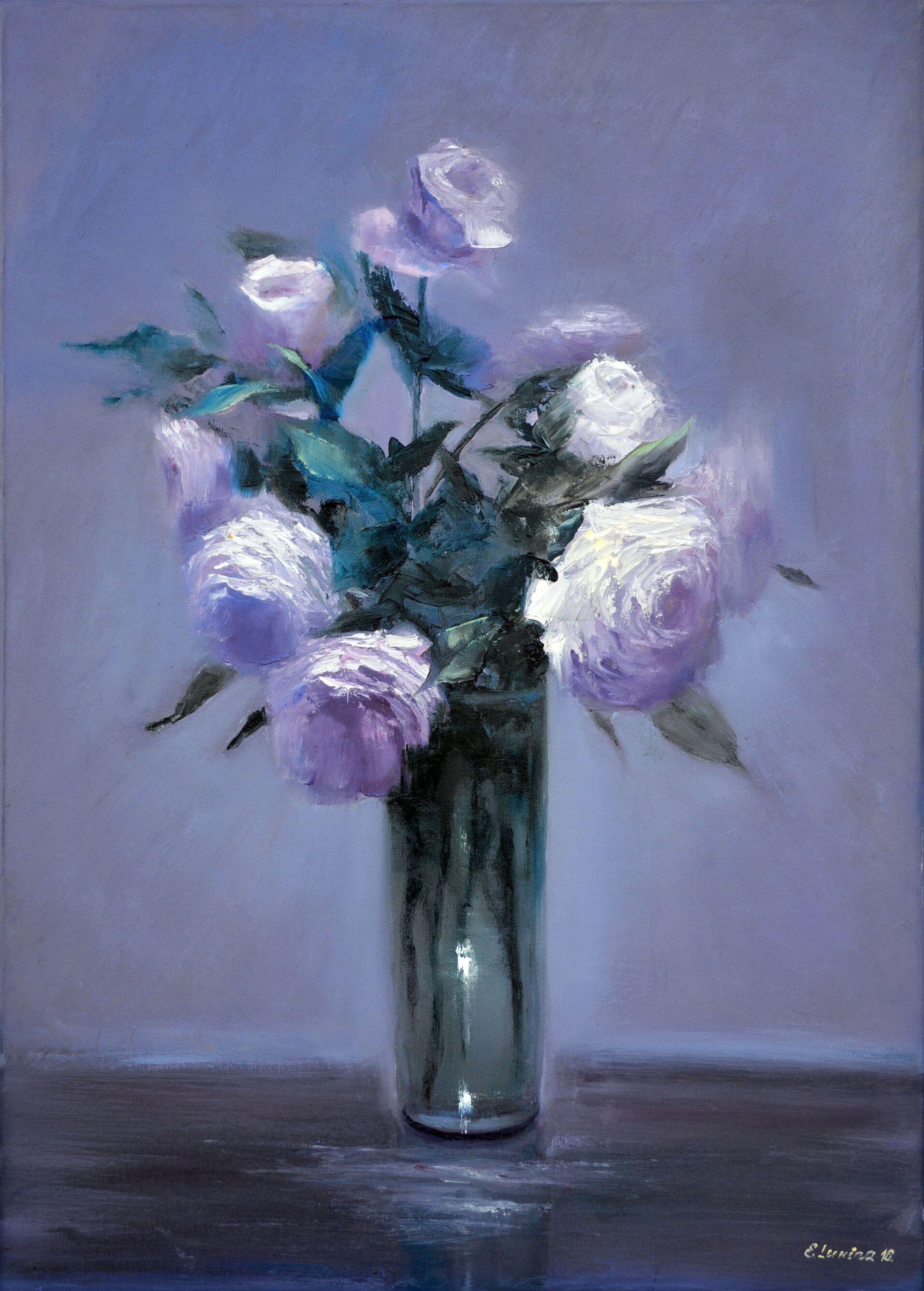 Elena Lukina Interior Painting - Gentle roses