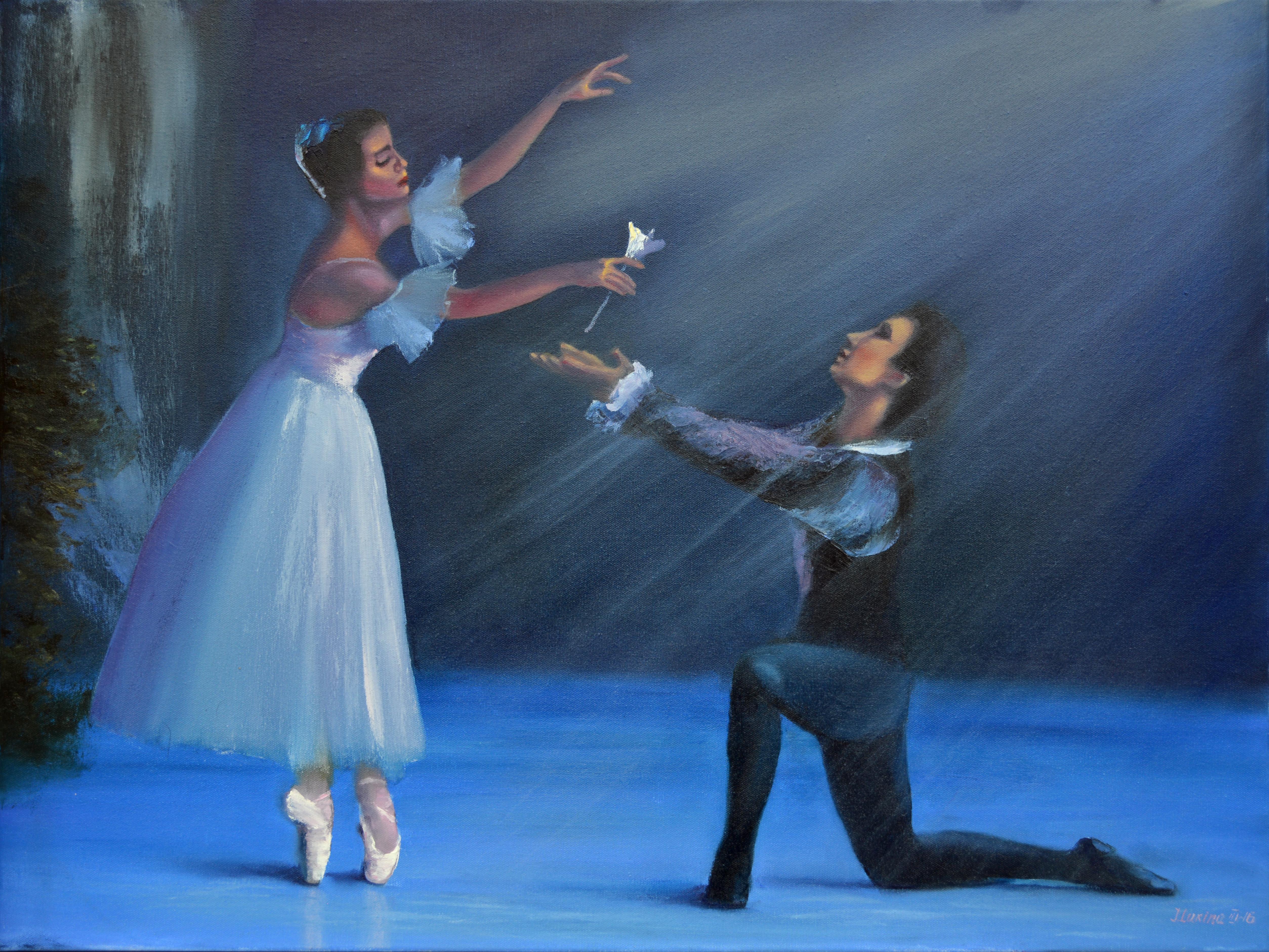 Figurative Painting di Elena Lukina - Giselle Soul