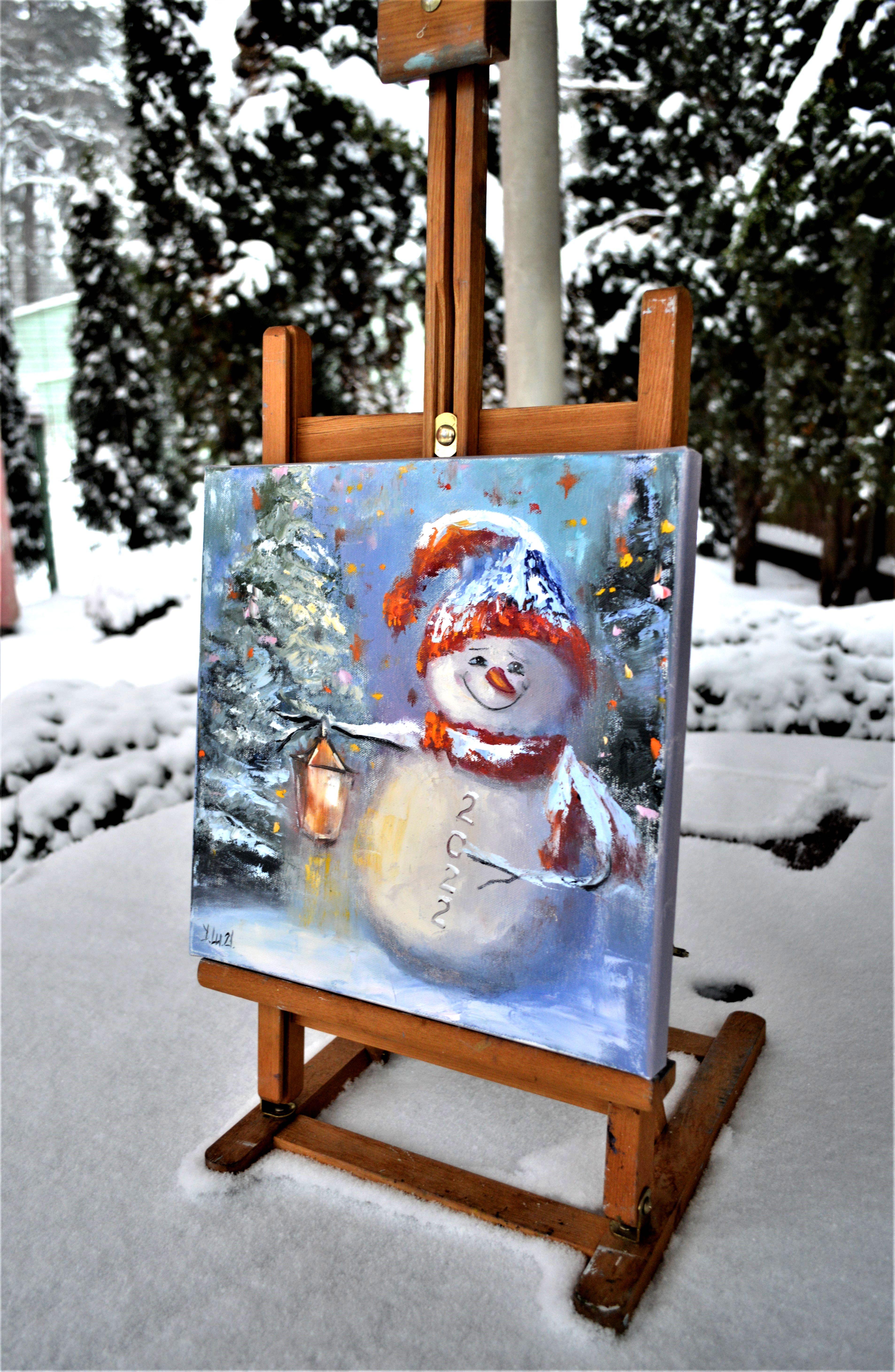 Happy snowman 30X30 For Sale 1