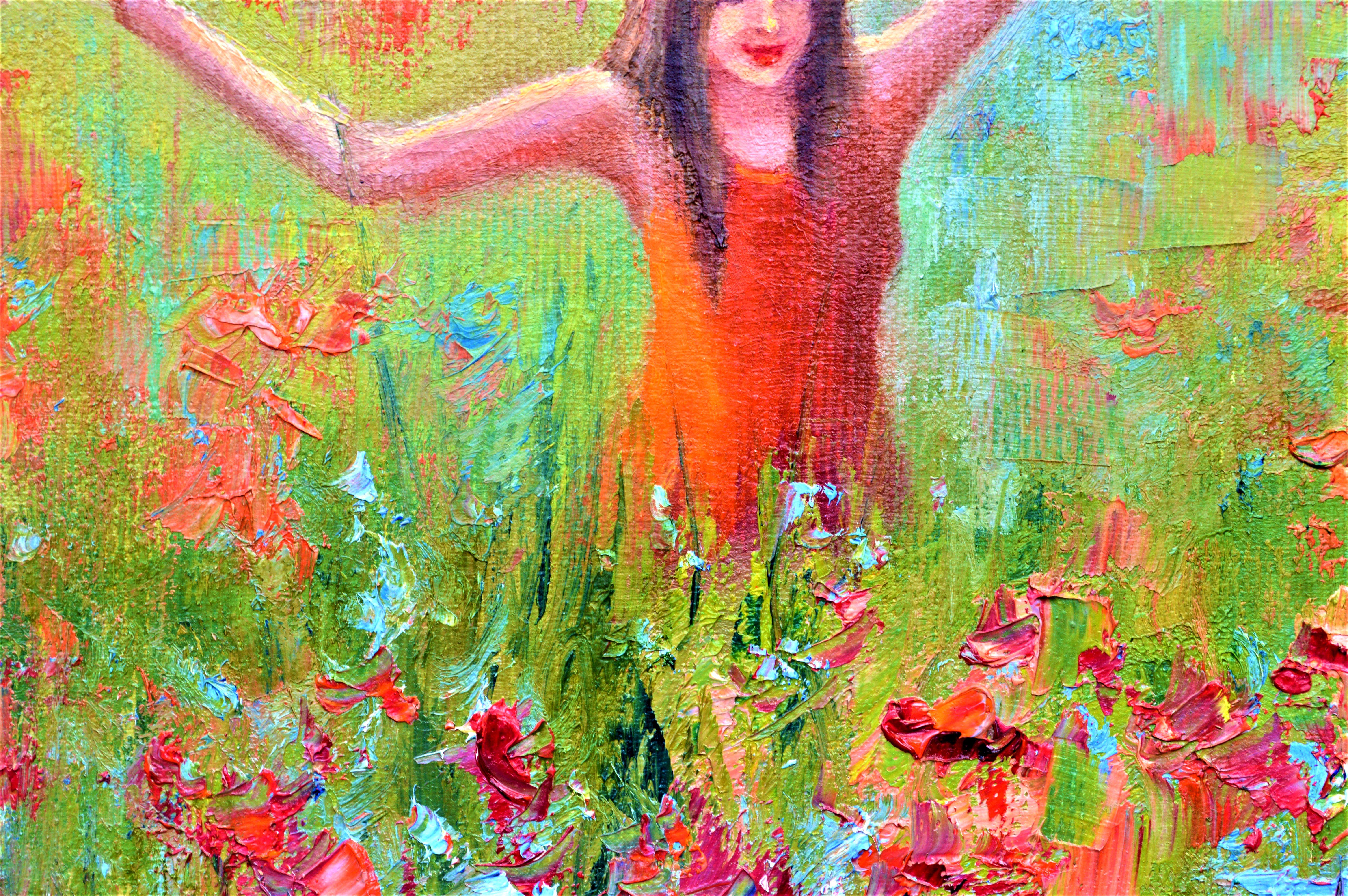 Happy summer 25X30 oil, Valentine’s Day gifts art For Sale 3