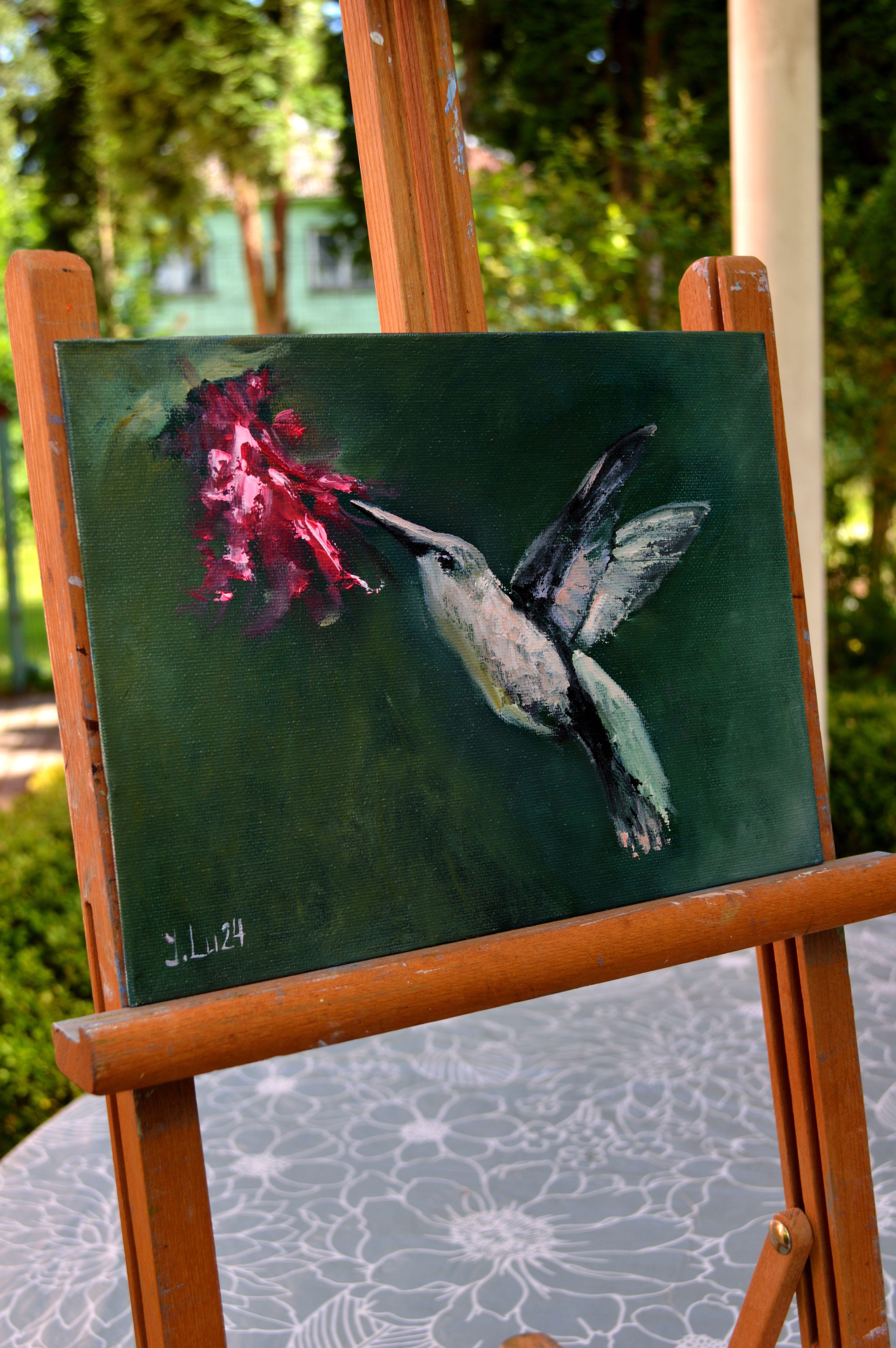 Colibrí - Painting Expresionista de Elena Lukina