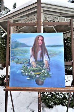Hydro-Genesis: Midsummer Ritual – Large Figurative Fine Art Oil Painting