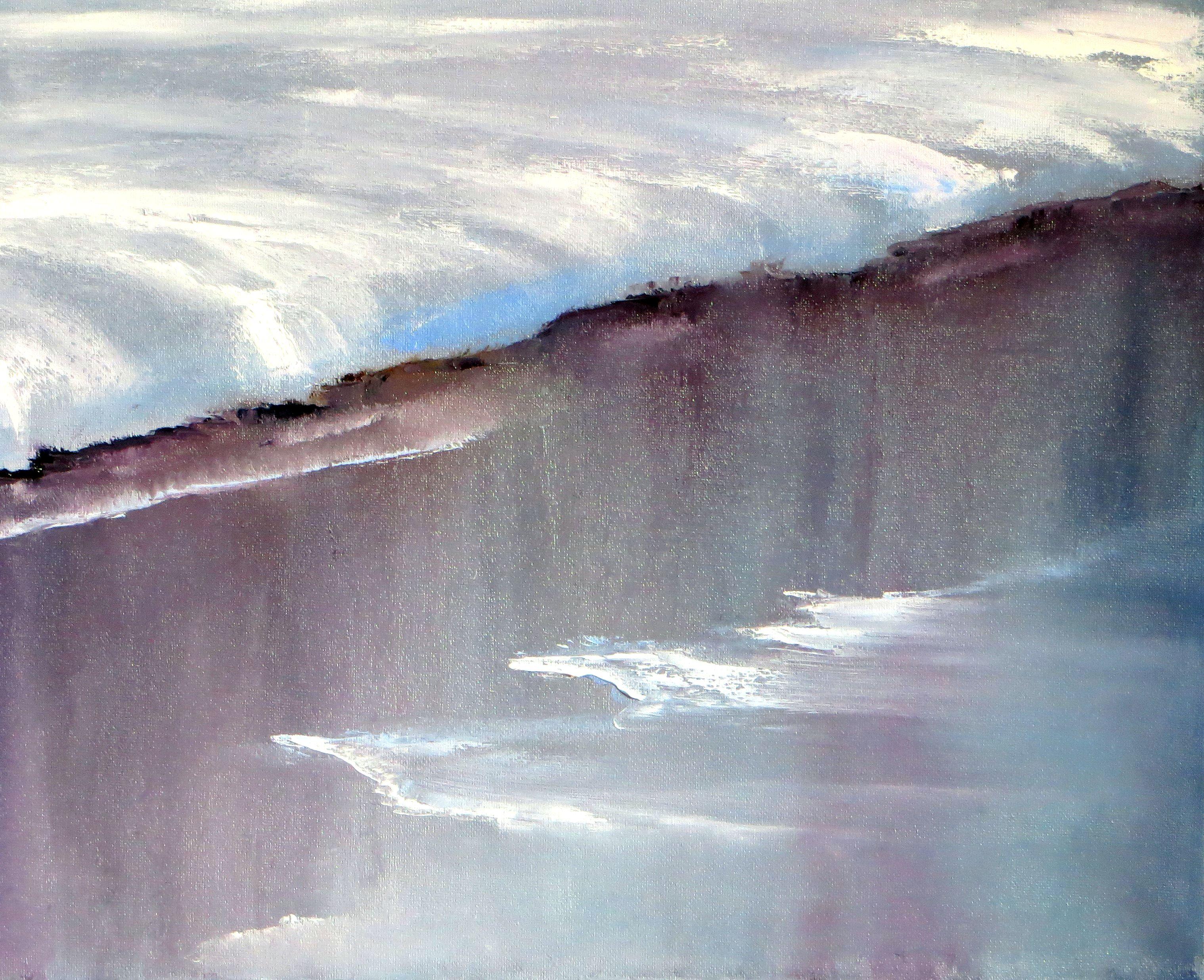 In this oil painting, I've melded expressionism with touches of realism to encapsulate the raw purity and silent strength of winter. The strokes convey the heavy calm of snow, while the contrasting shades mirror nature's introspection. It's a piece