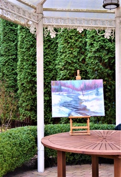 River Icy dans la forêt de Noël 50X70