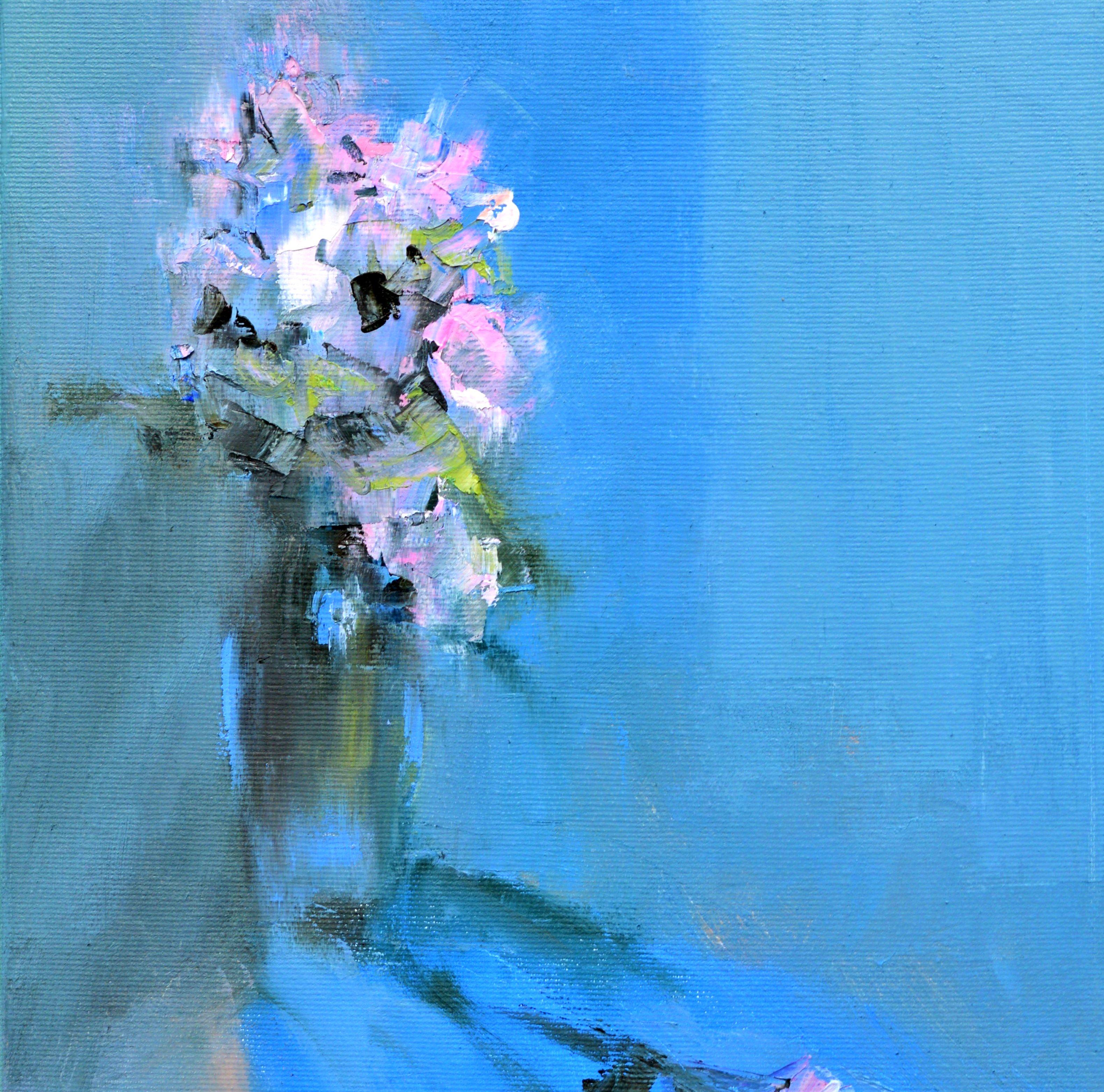 In crafting this piece, I poured my soul into every brushstroke, aiming to evoke the delicate interplay of light and shadow. The gentle blossoms whisper of early morning tranquility, the dance of awakening hues embodying a serene solace. Each stroke