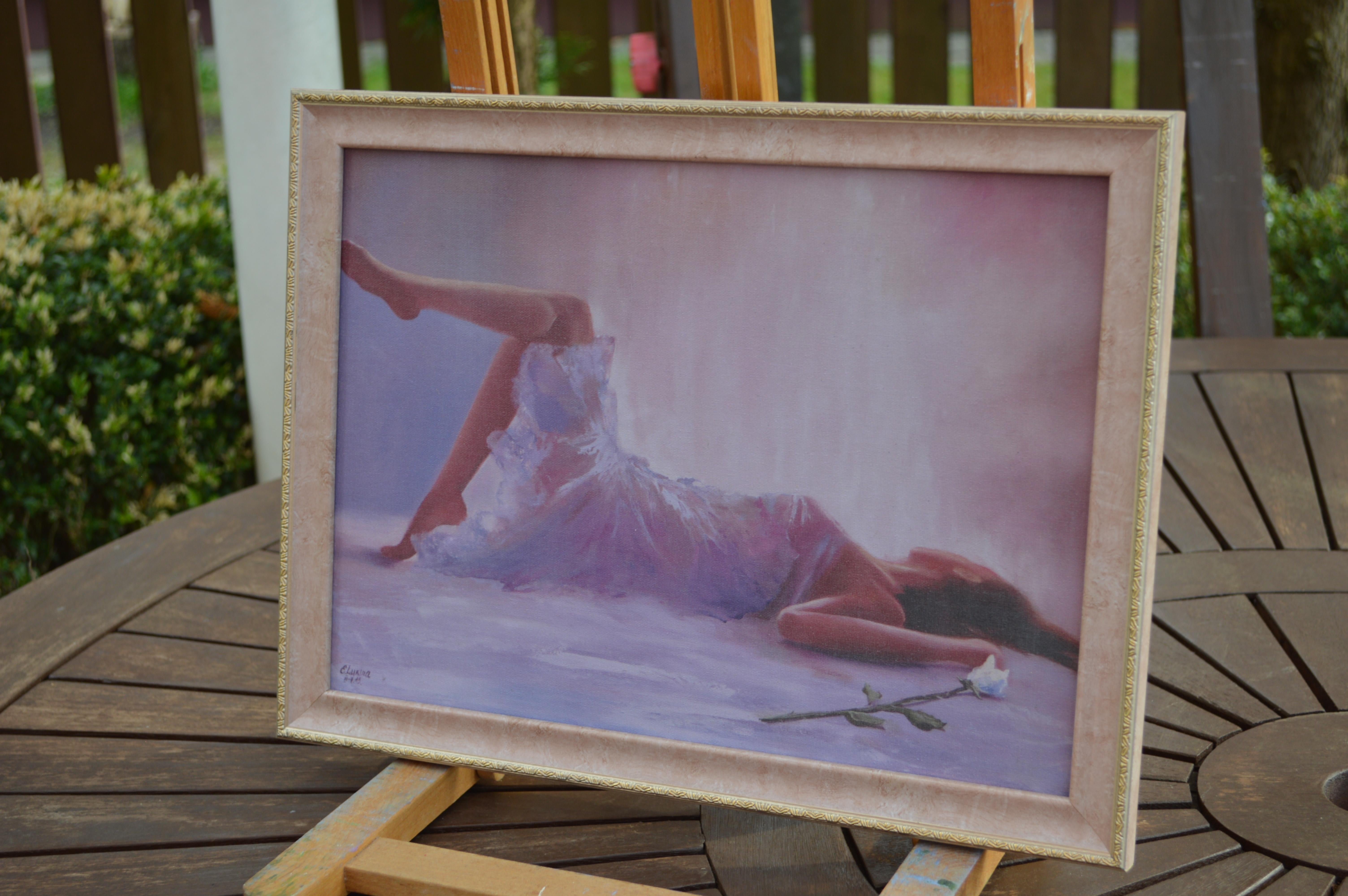Tra le braccia dell'Angelo - Interior Painting Grigio di Elena Lukina
