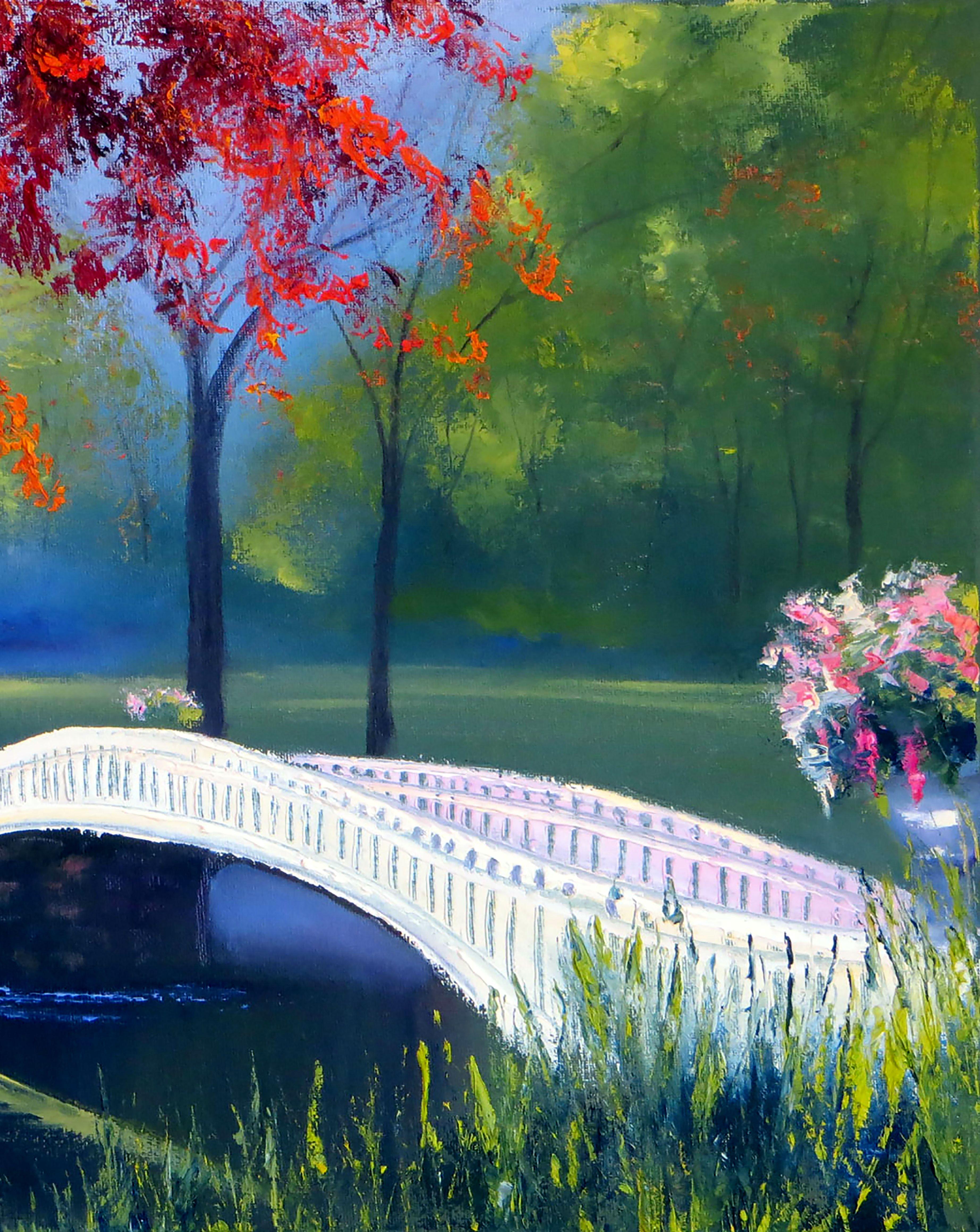 En el hermoso parque - Interior Painting Negro de Elena Lukina