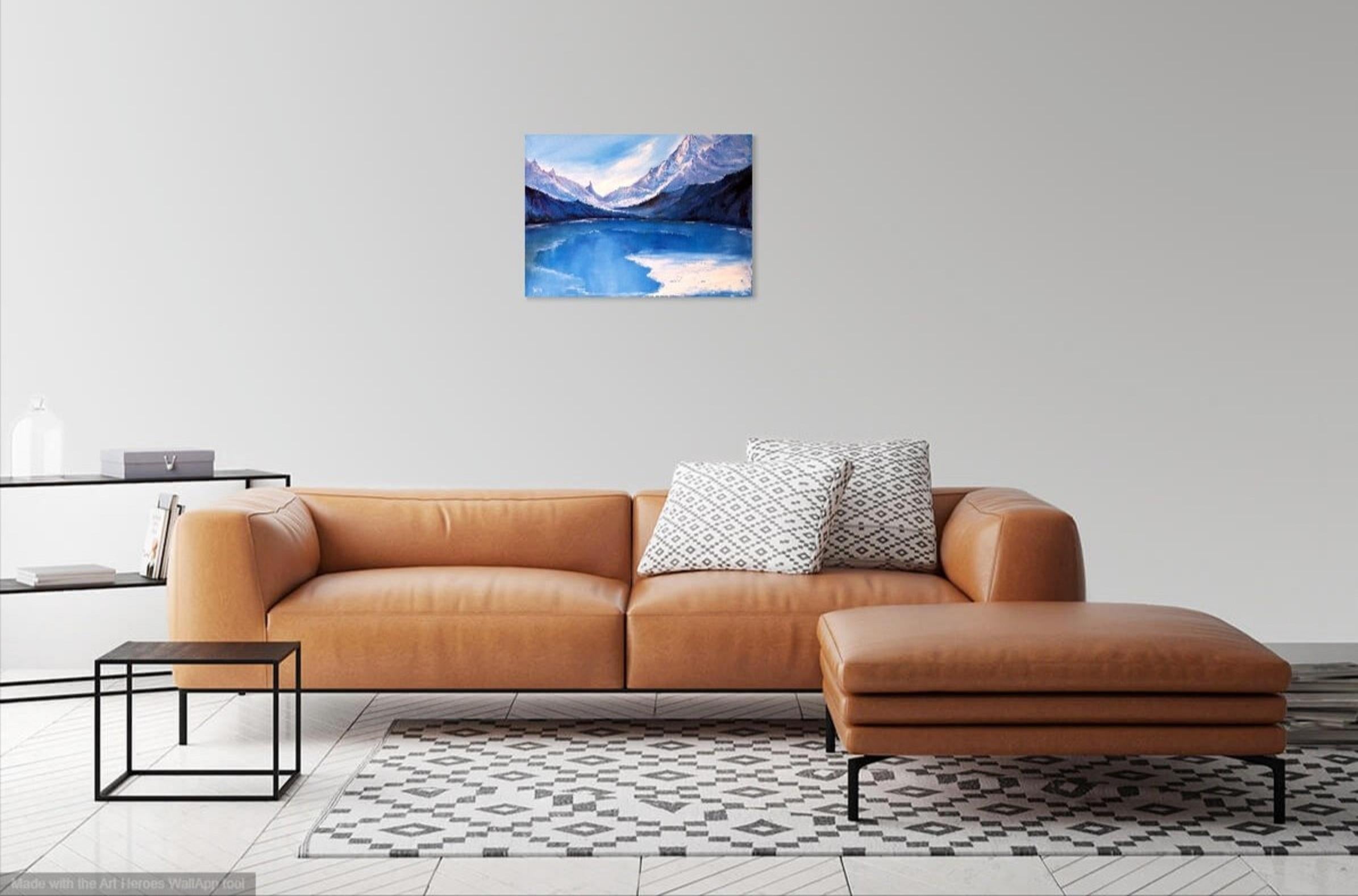 Im Königreich des Eises 50X70 (Expressionismus), Painting, von Elena Lukina