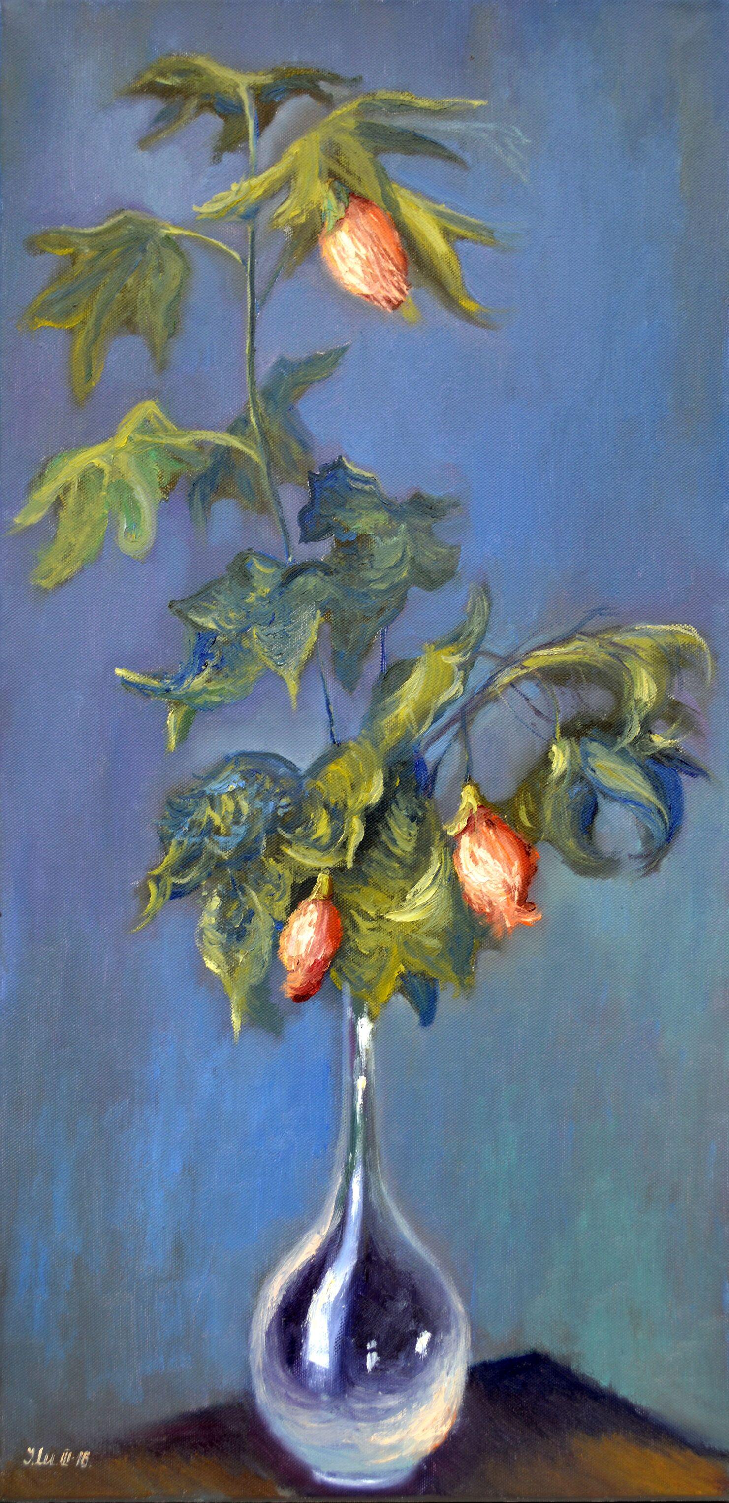 Interior Painting de Elena Lukina - Inspirado en Monet "Flores en un jarrón"