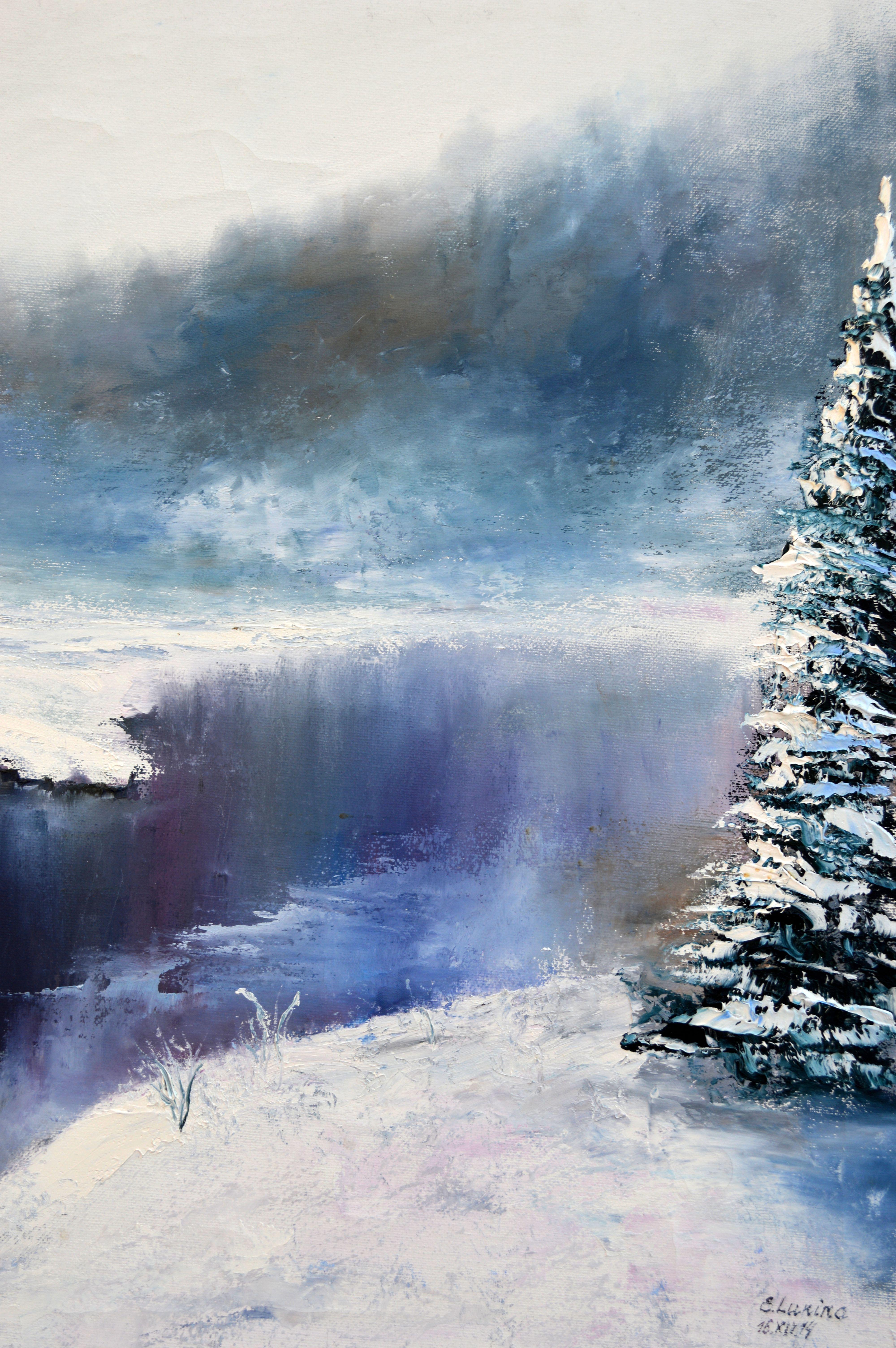 WINTER SALE! Into the forest to cut down Christmas tree 50X70 For Sale 3