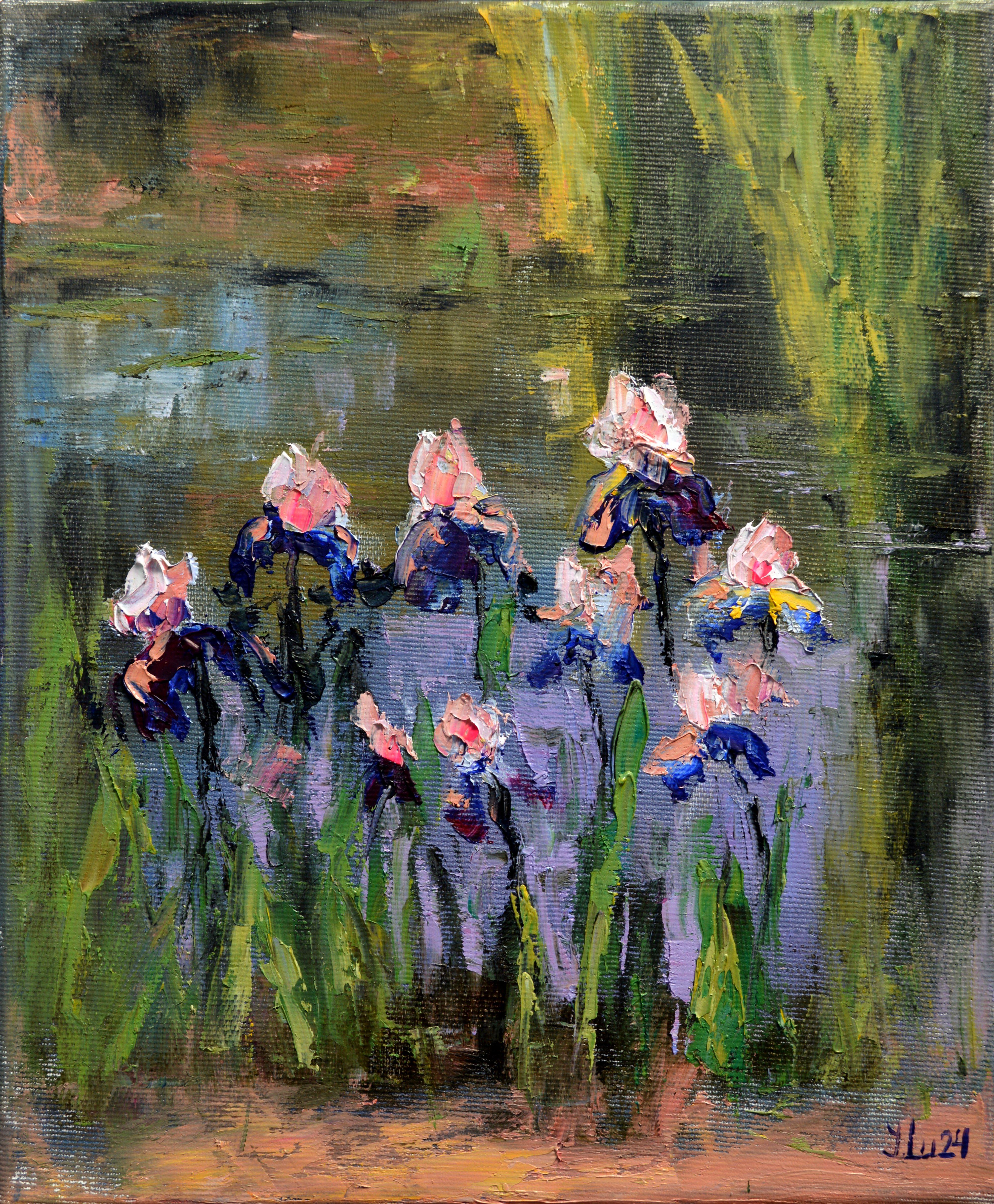 Iris sullo stagno