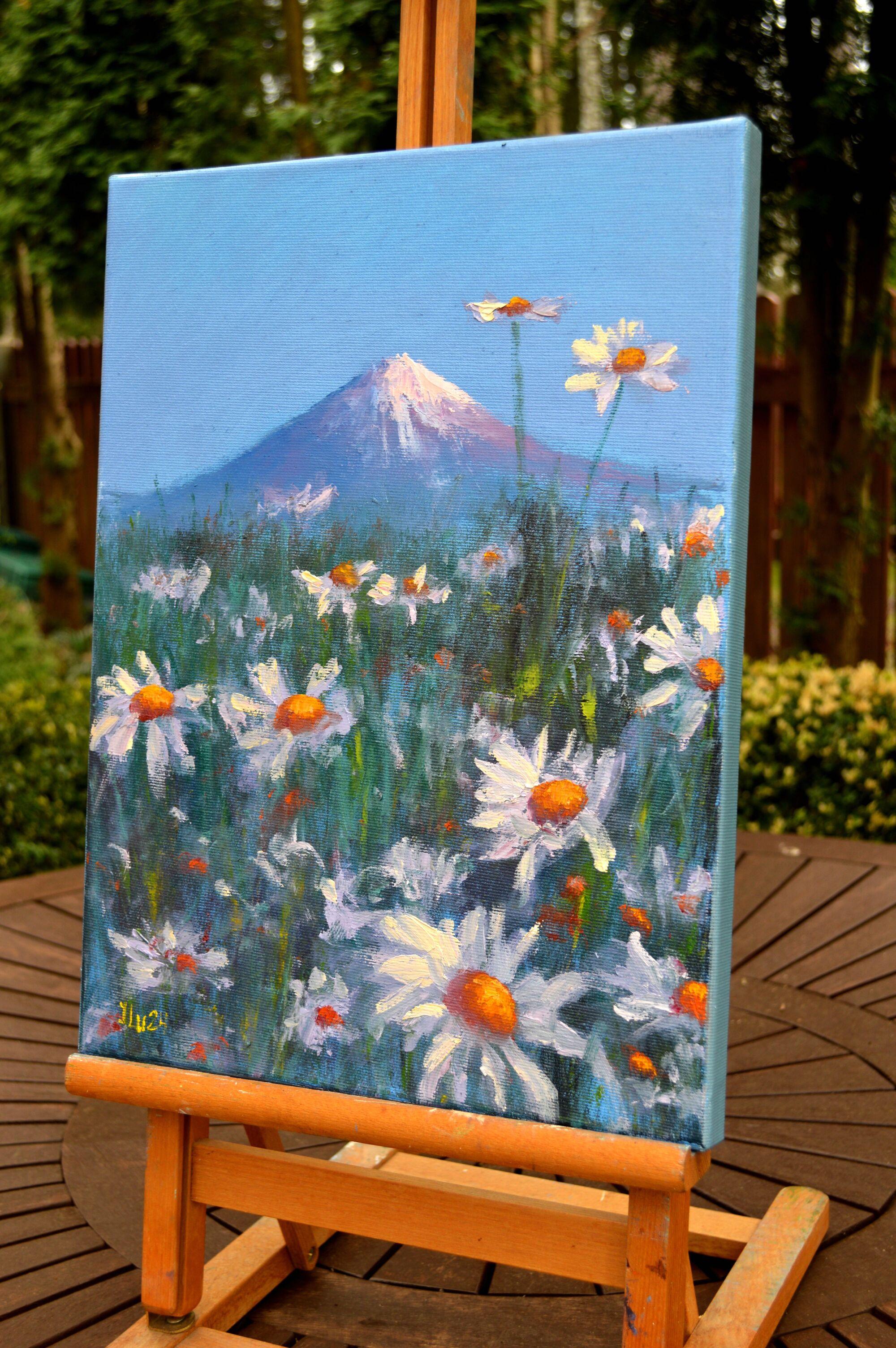 Japanese meadow daisies 40X30 For Sale 6