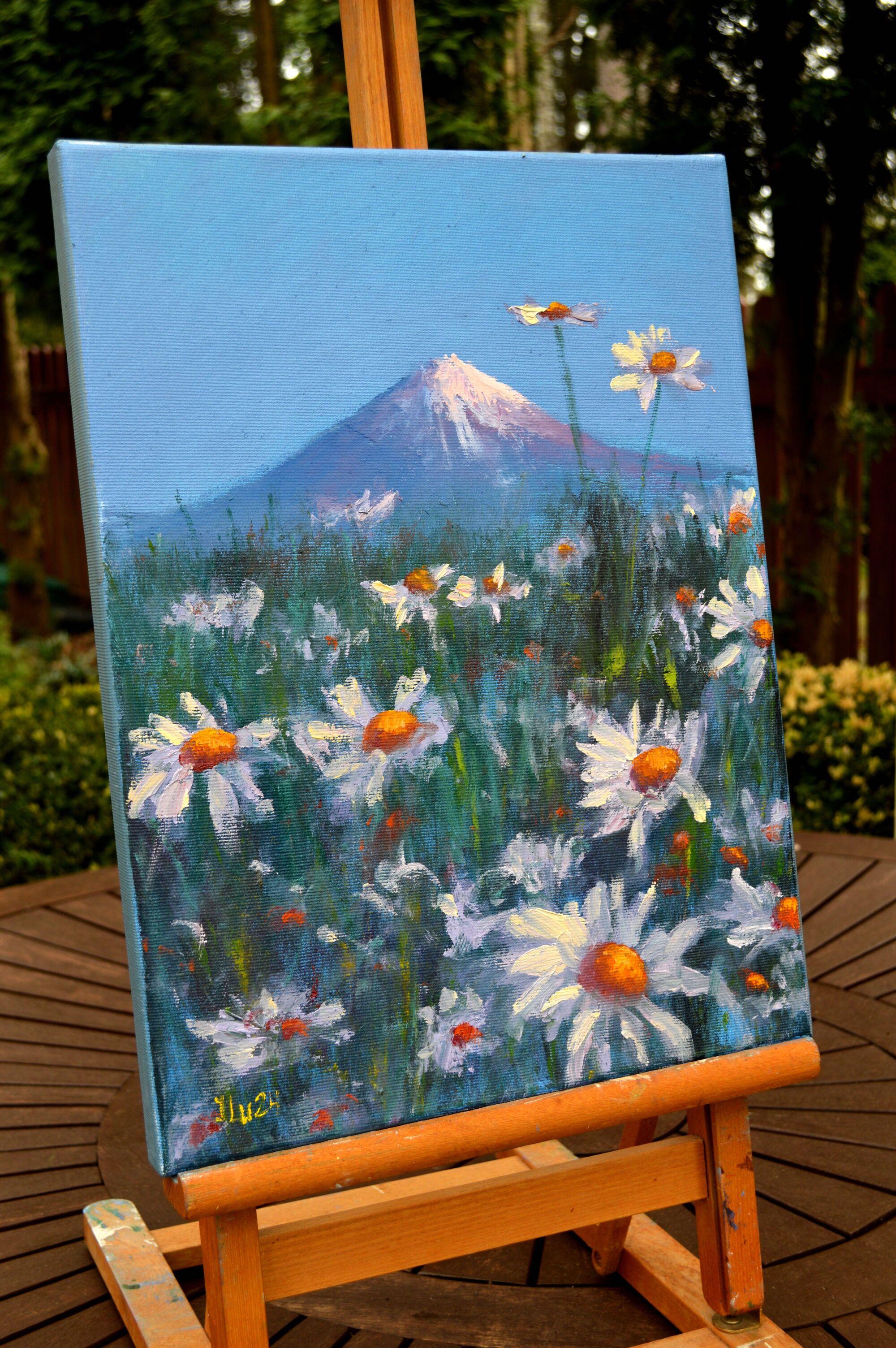 Japanese meadow daisies 40X30 For Sale 5