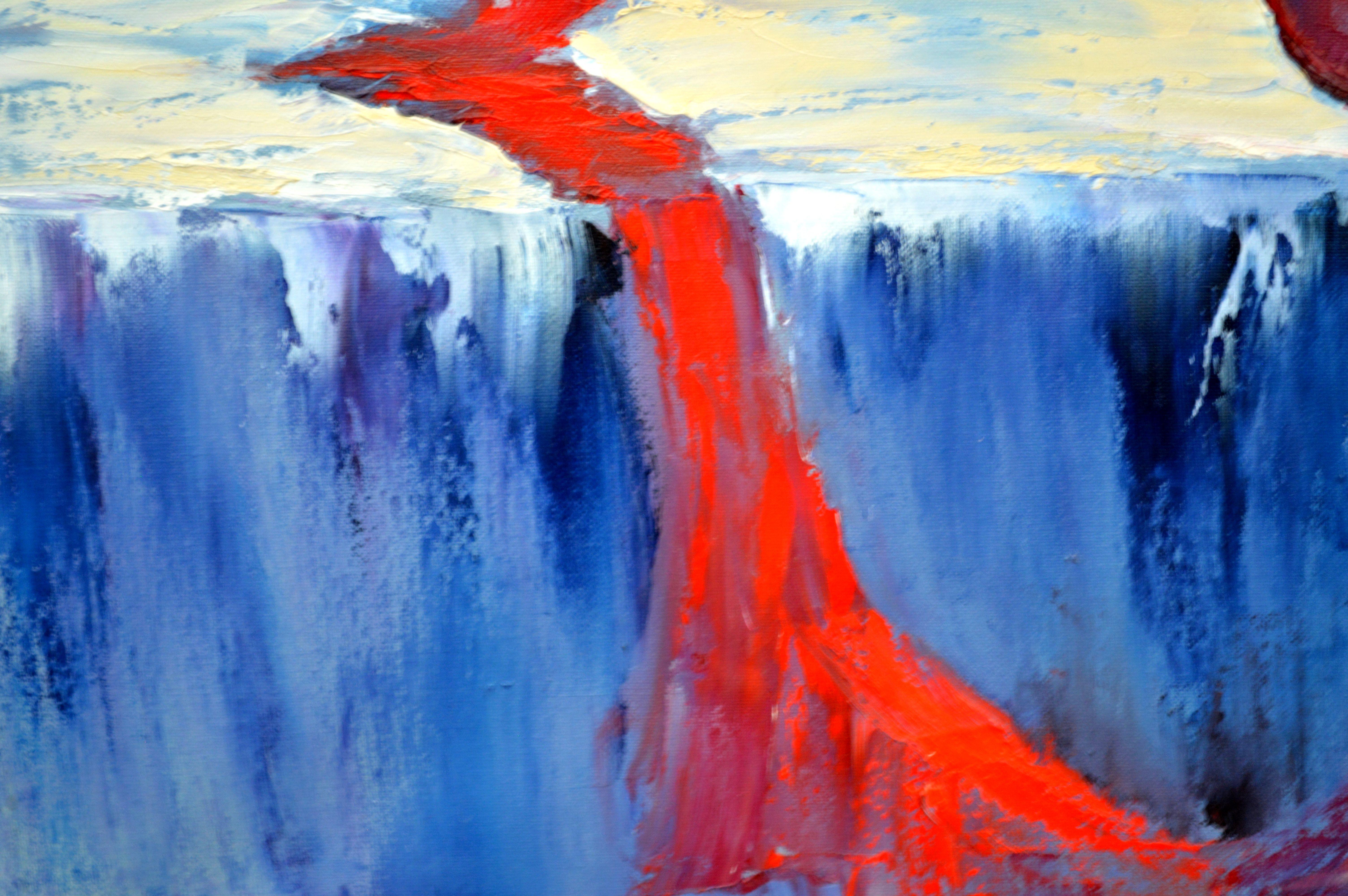 Dame in Rot 60X80 Öl im Angebot 7