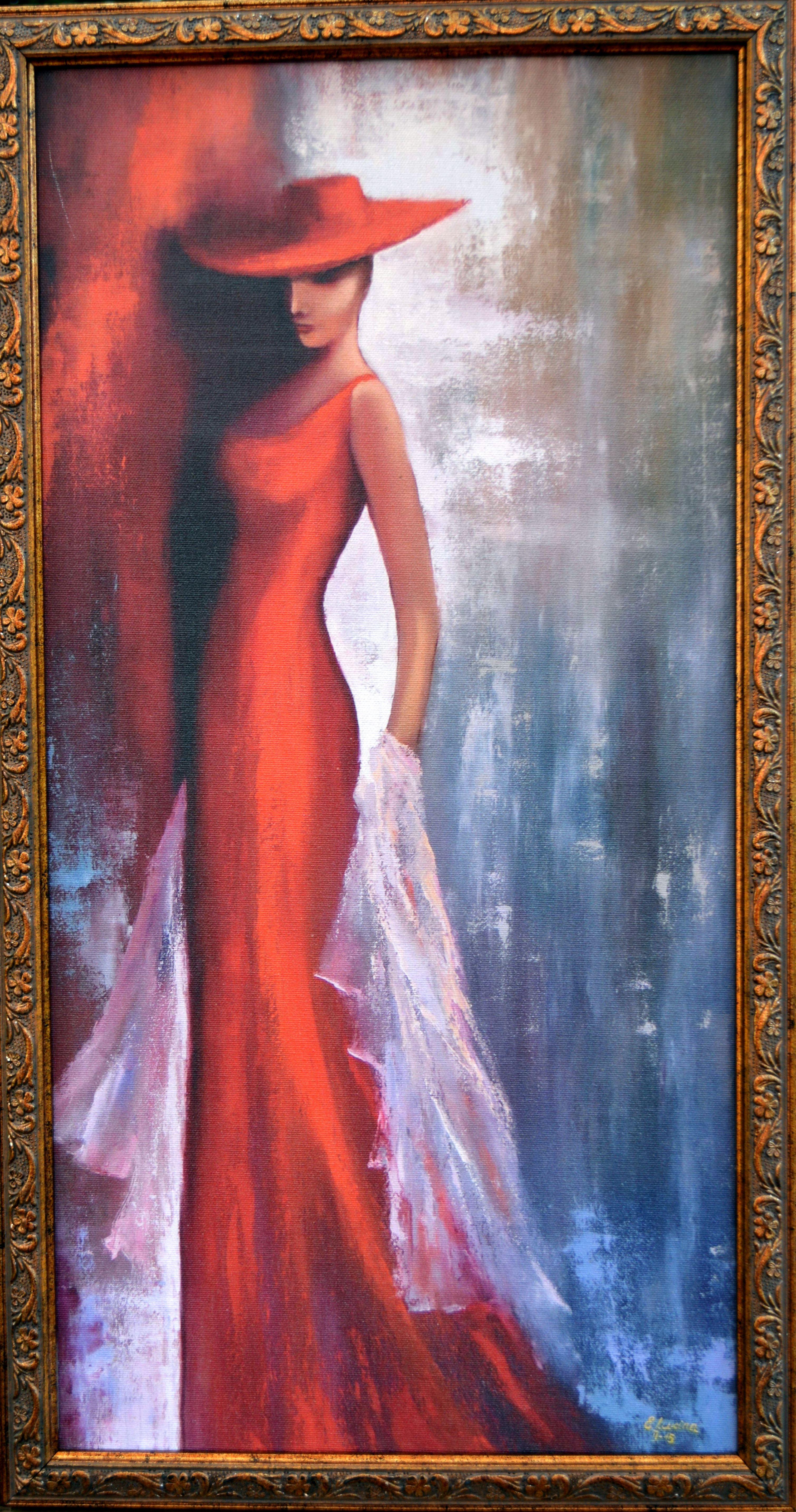 Signora in rosso