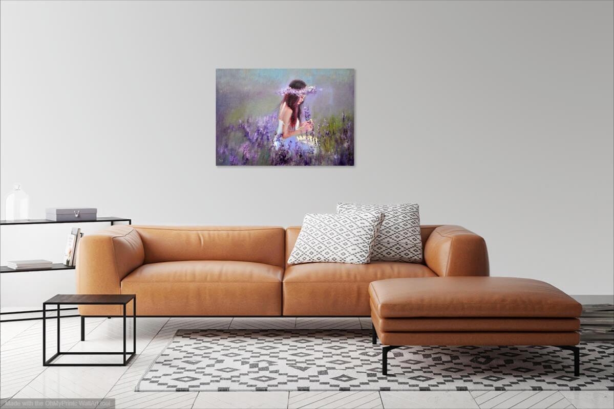 Sogno di lavanda - Painting di Elena Lukina