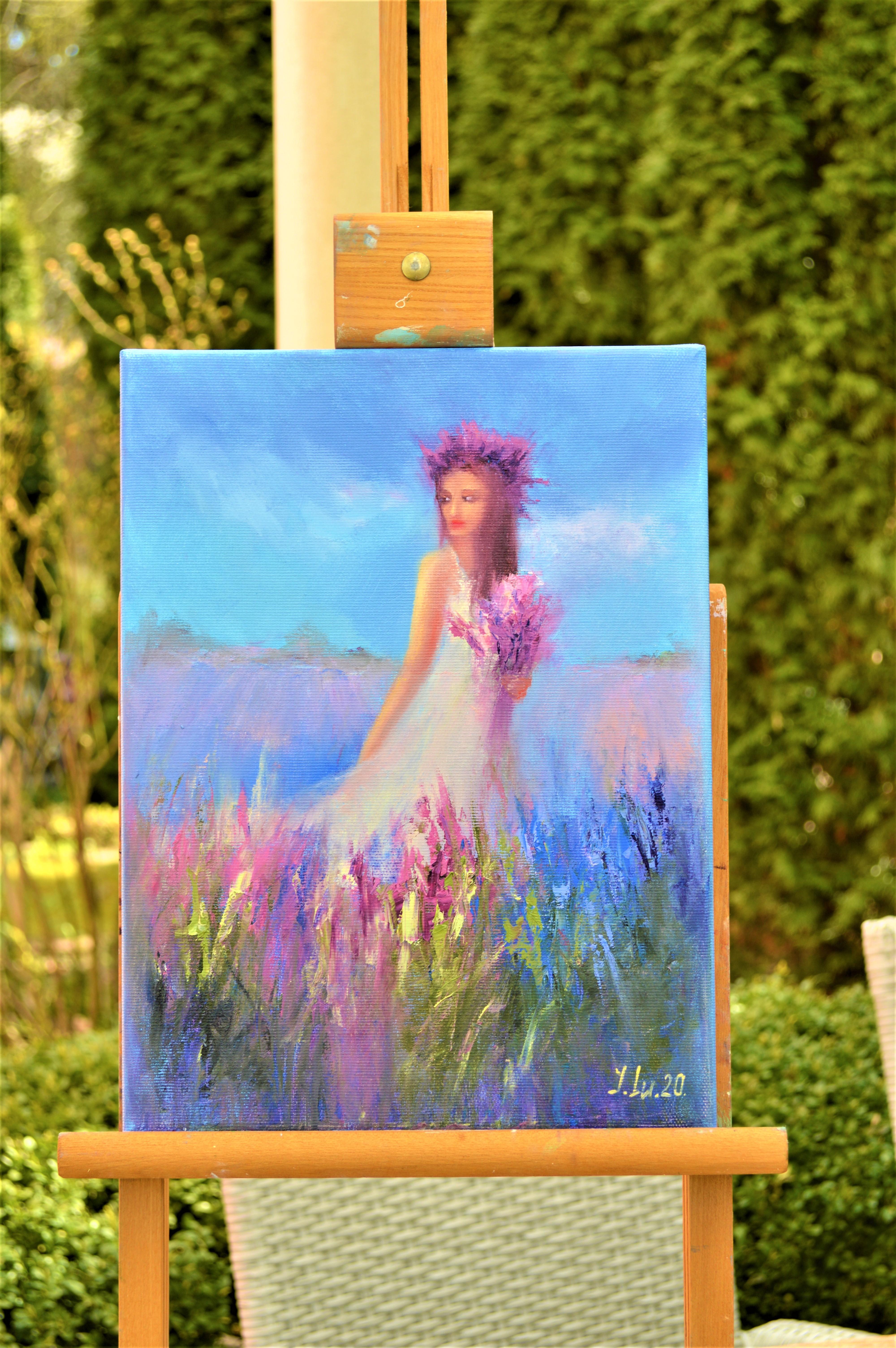 Paraíso de lavanda - Painting de Elena Lukina