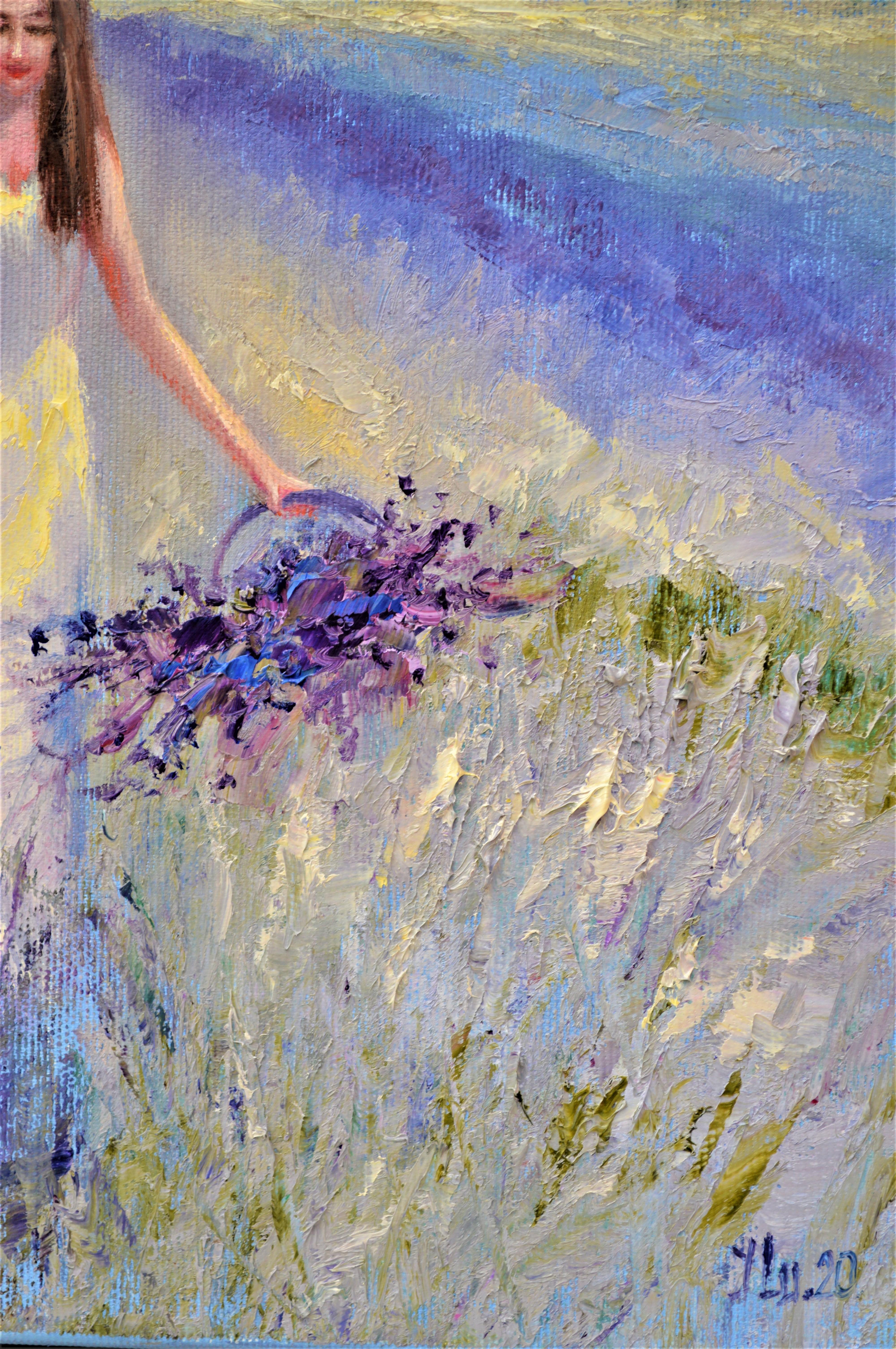 Lavender scent - Painting by Elena Lukina