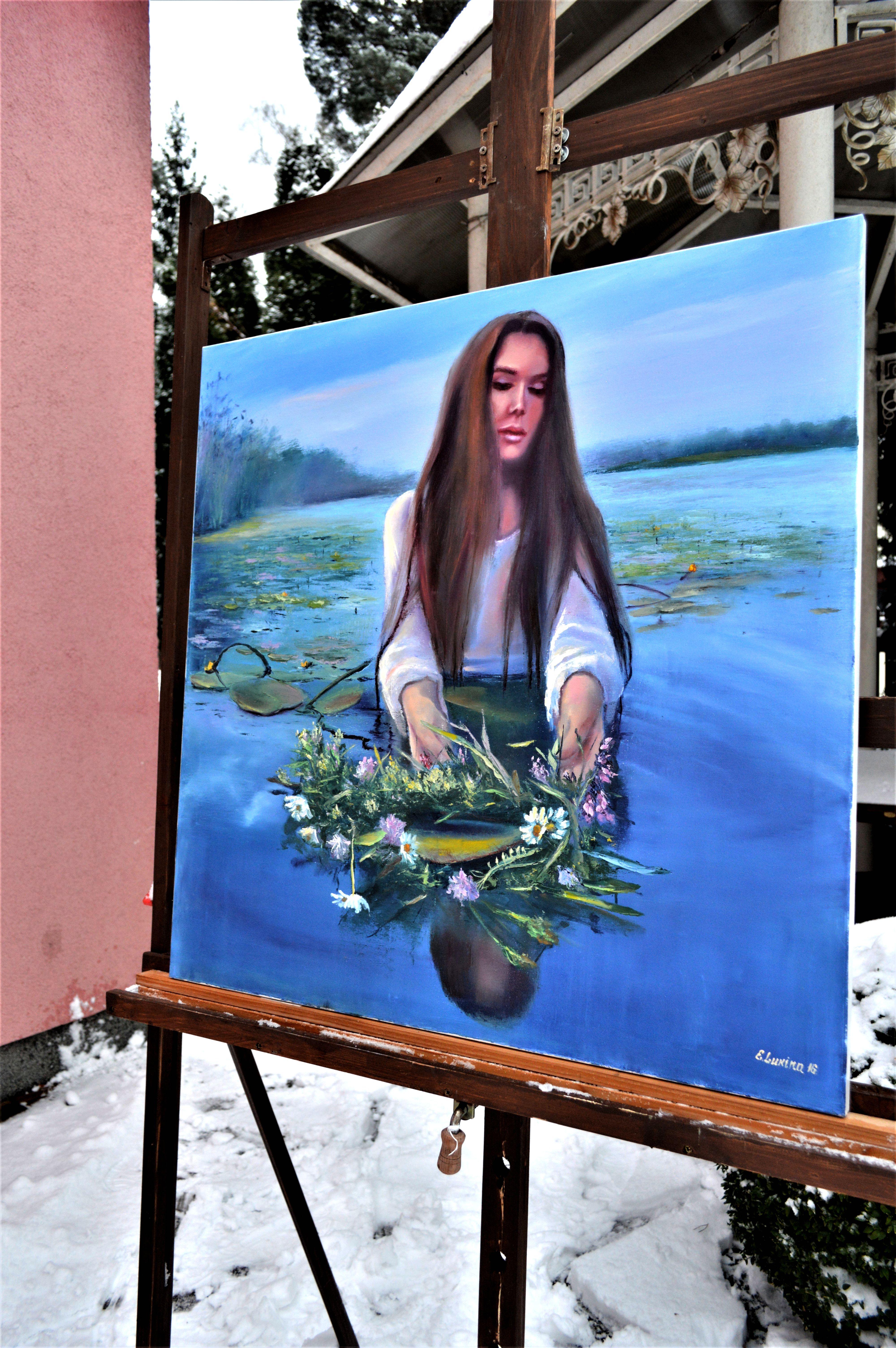 Ligo - Figurative Painting Blu di Elena Lukina