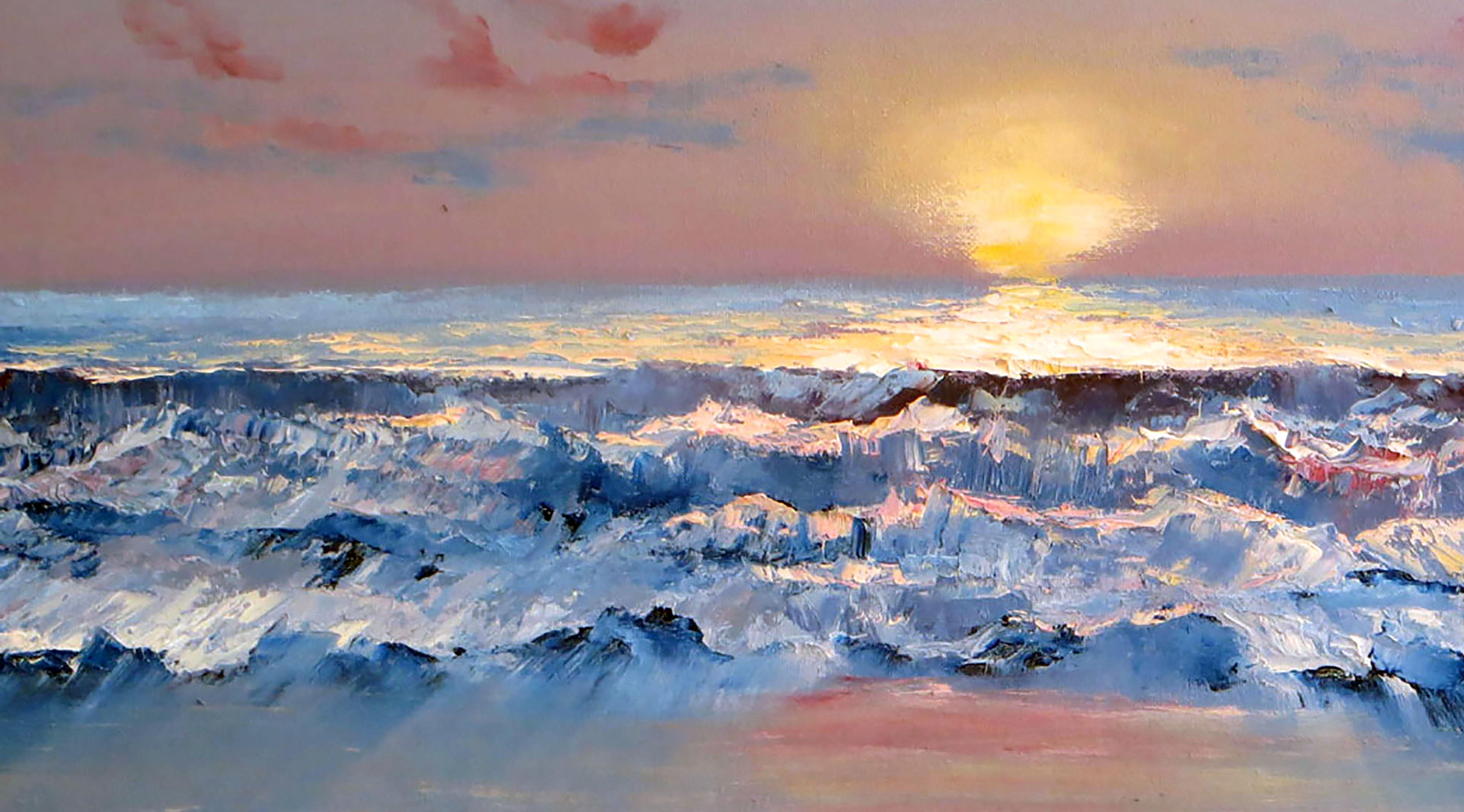 Azul lila - Painting Expresionista de Elena Lukina