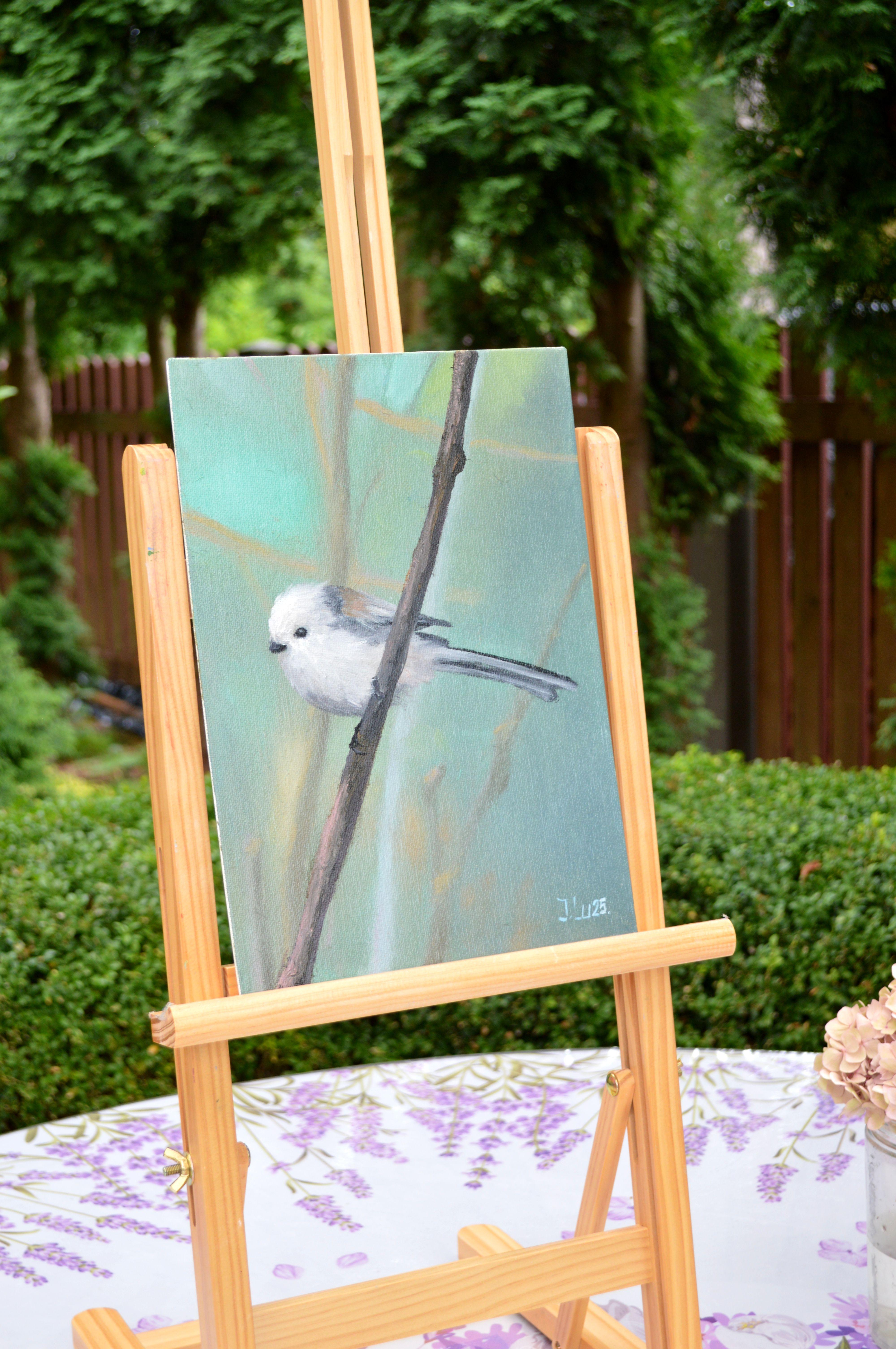 Kleiner Vogel Tschumitschka (Expressionismus), Painting, von Elena Lukina