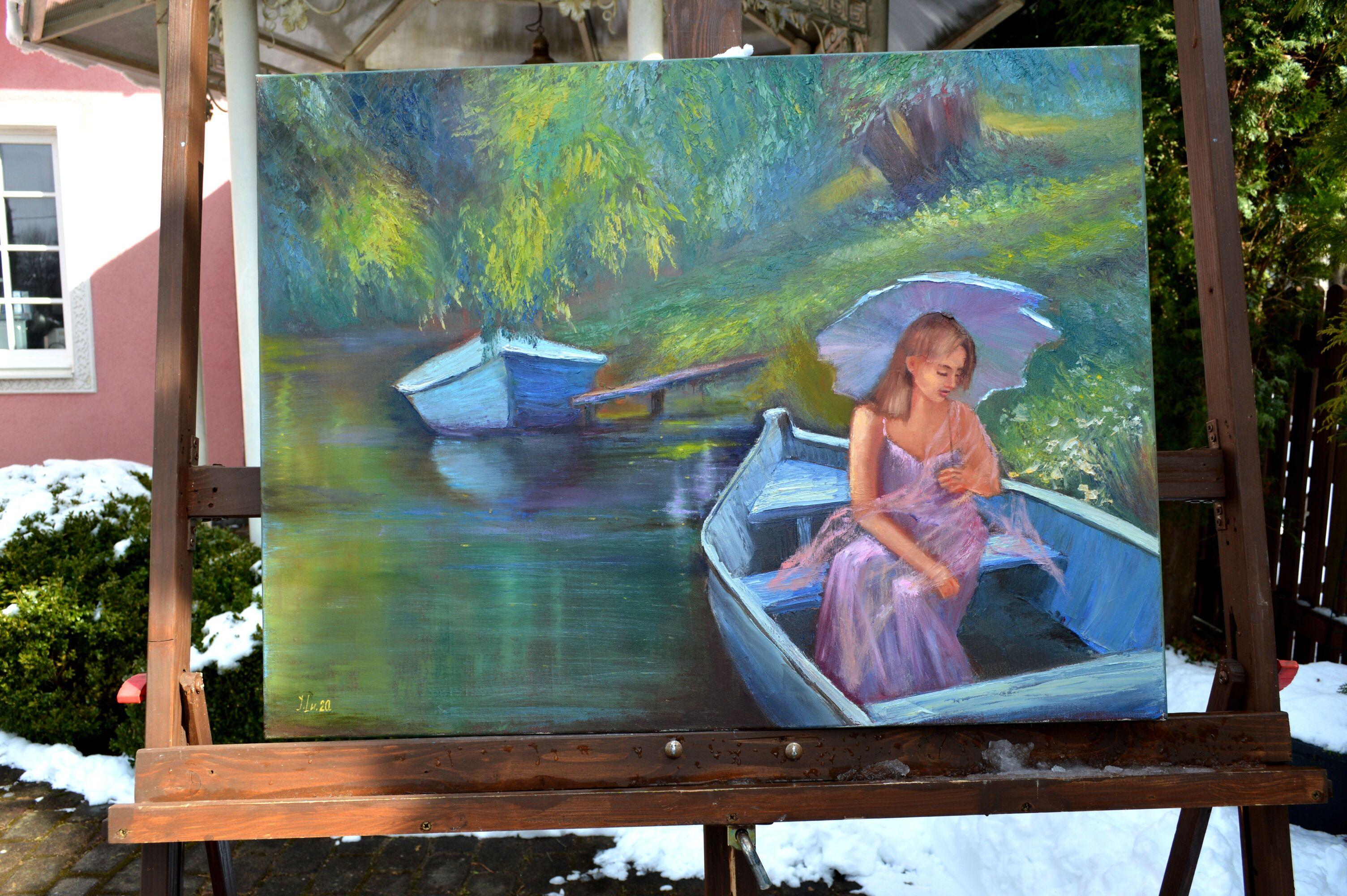Magic River - Painting di Elena Lukina