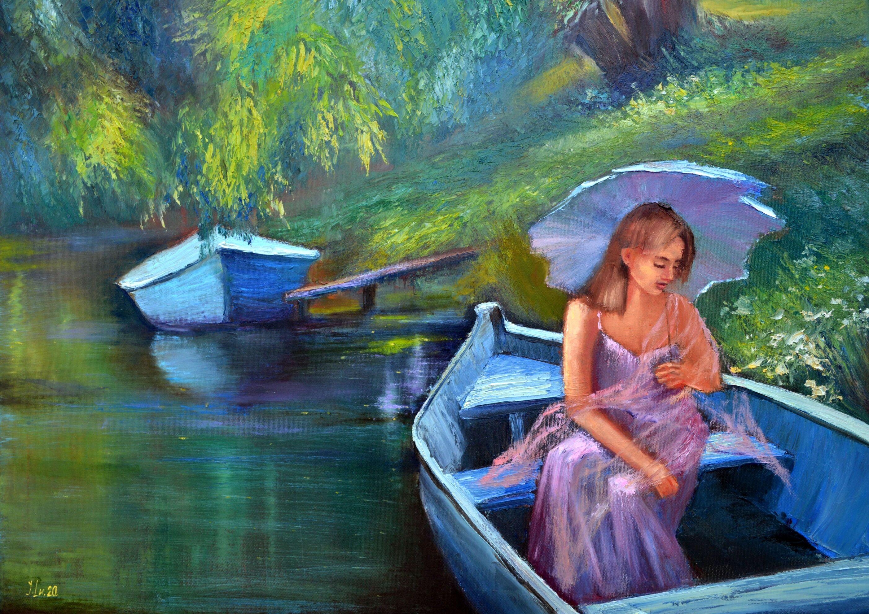Elena Lukina Interior Painting - Magic River