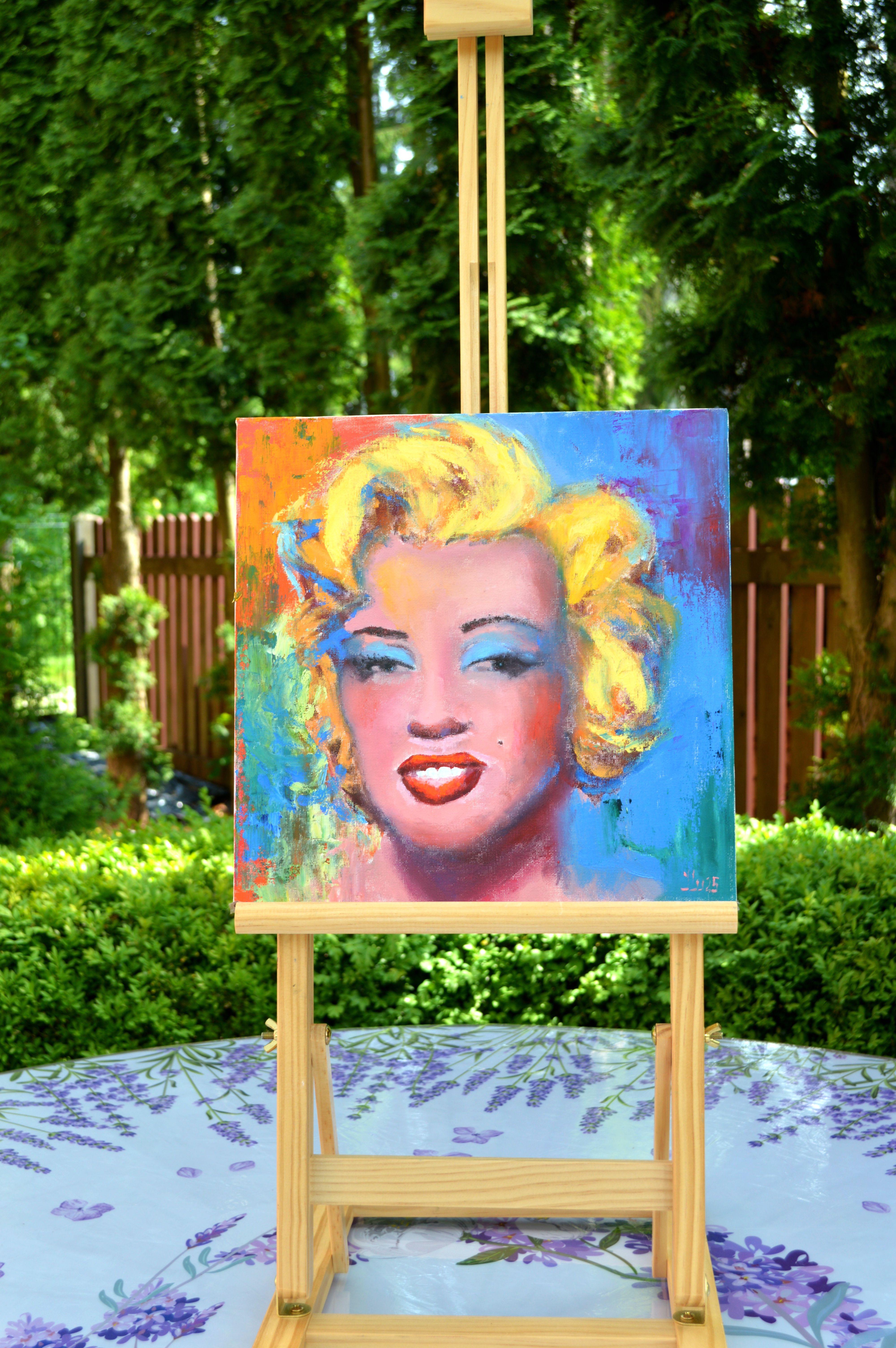 Marilyn sorride - Painting di Elena Lukina