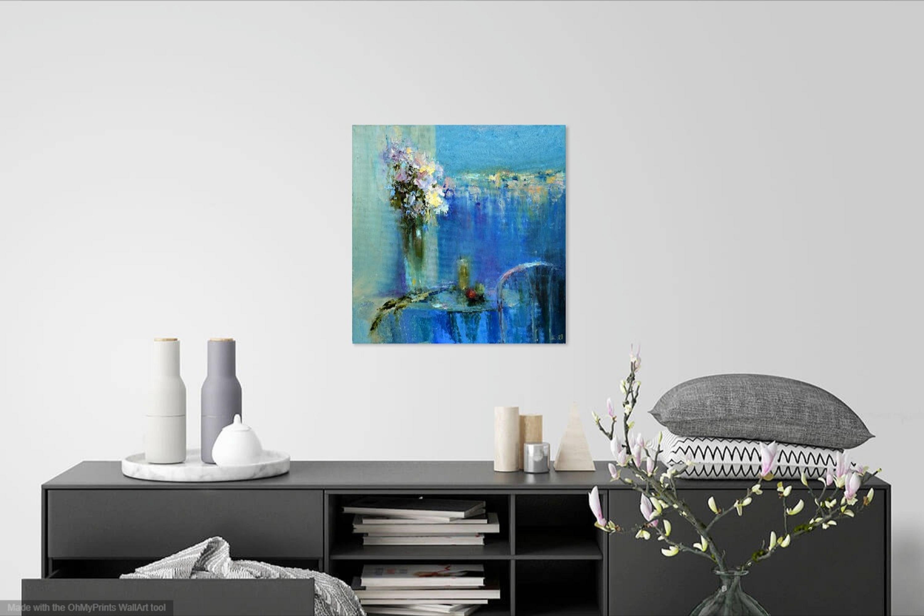 Mint tea - Expressionist Painting by Elena Lukina
