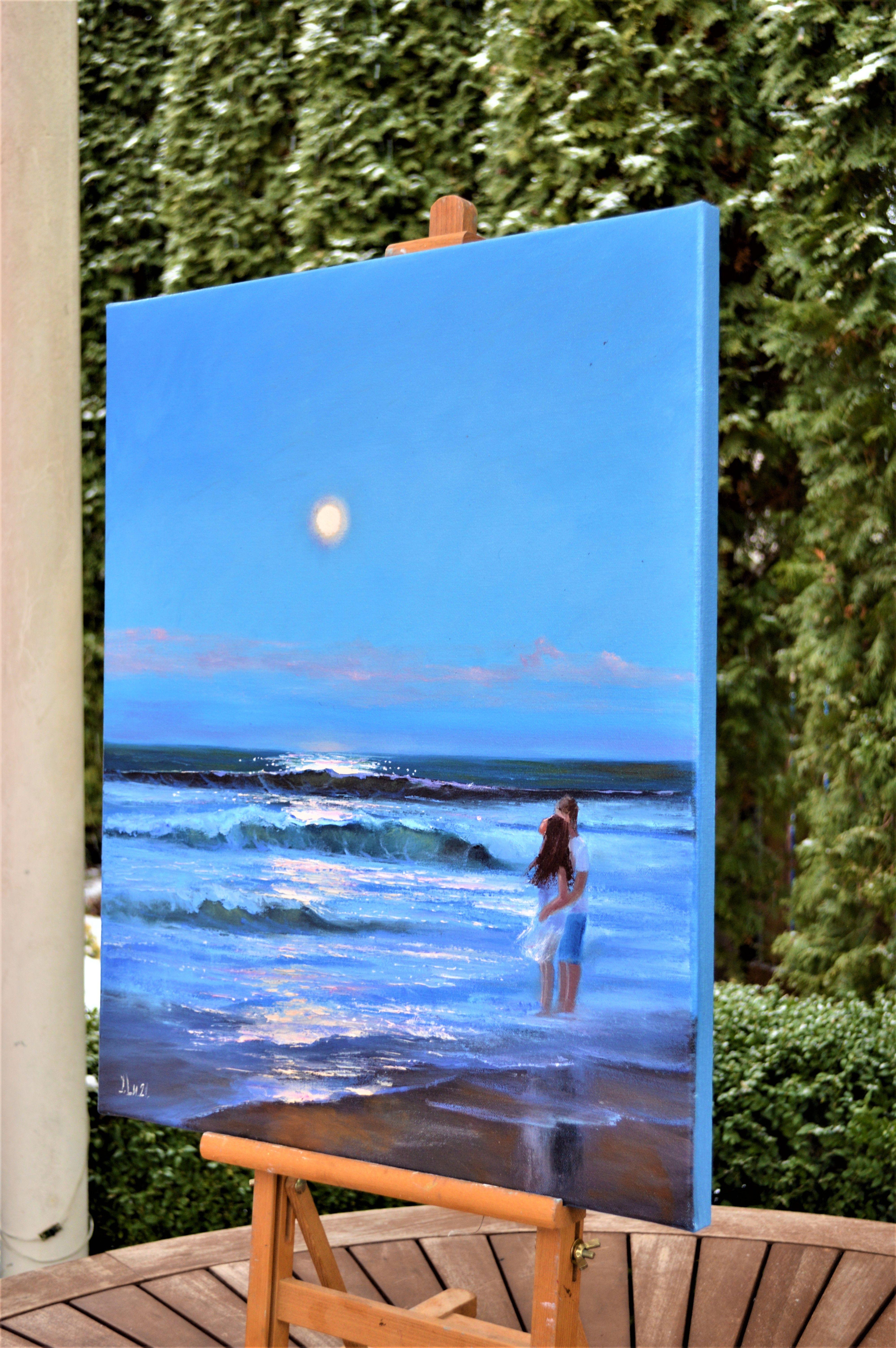 Mondschein 60X50 Öl im Angebot 5