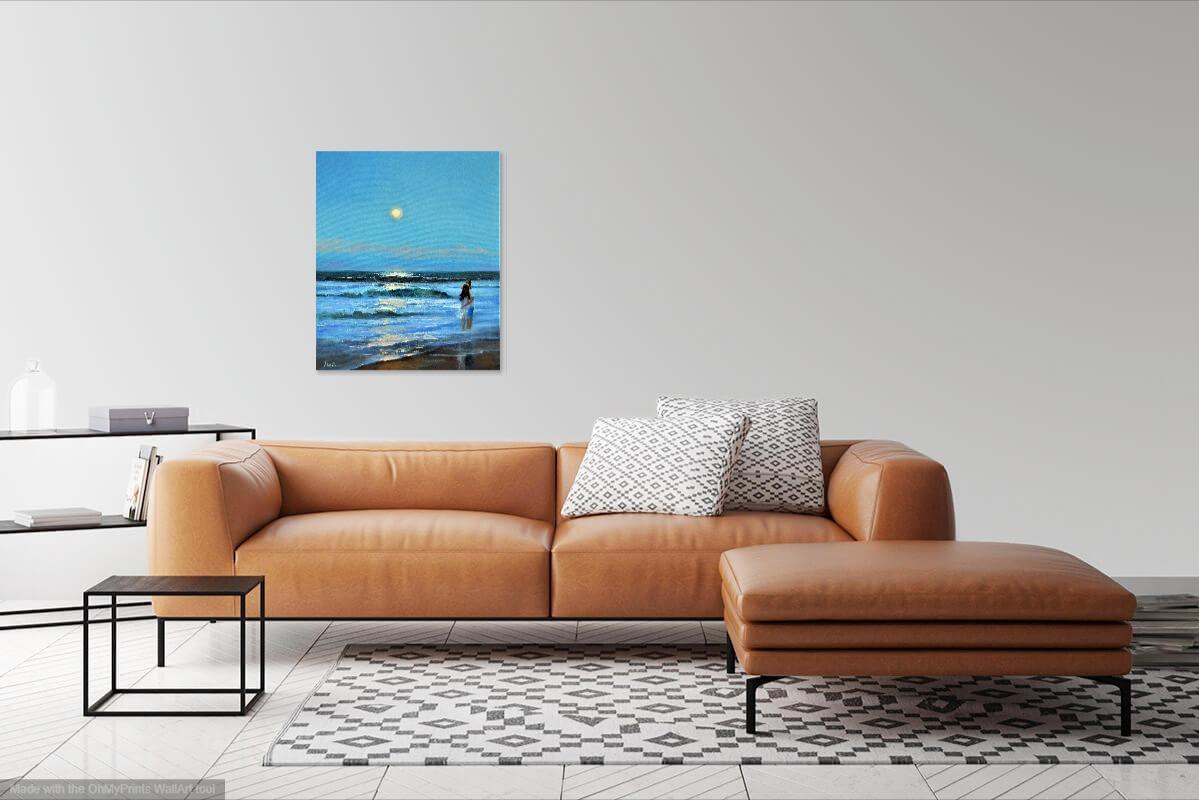 Mondschein 60X50 Öl im Angebot 12