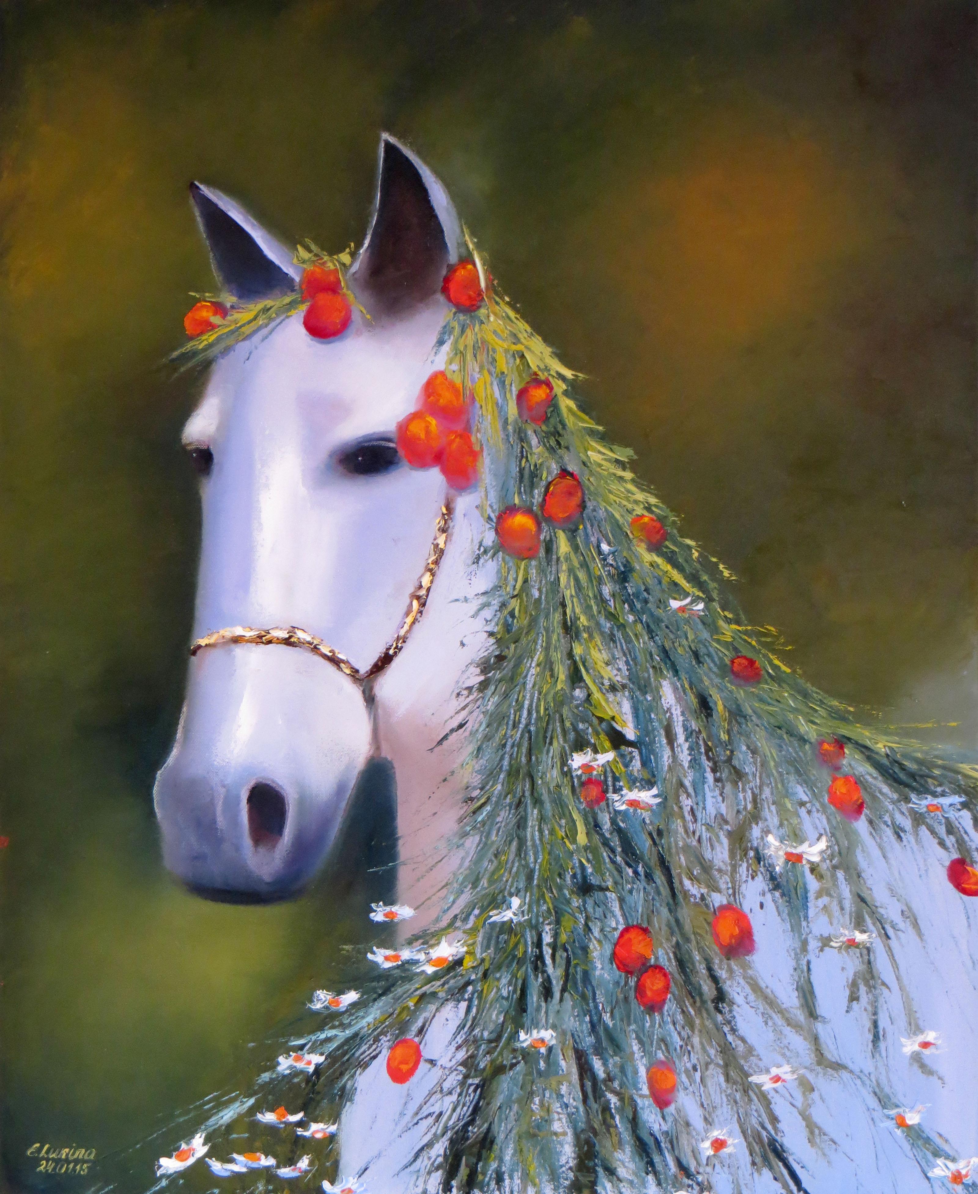 Figurative Painting di Elena Lukina - Più di mille parole