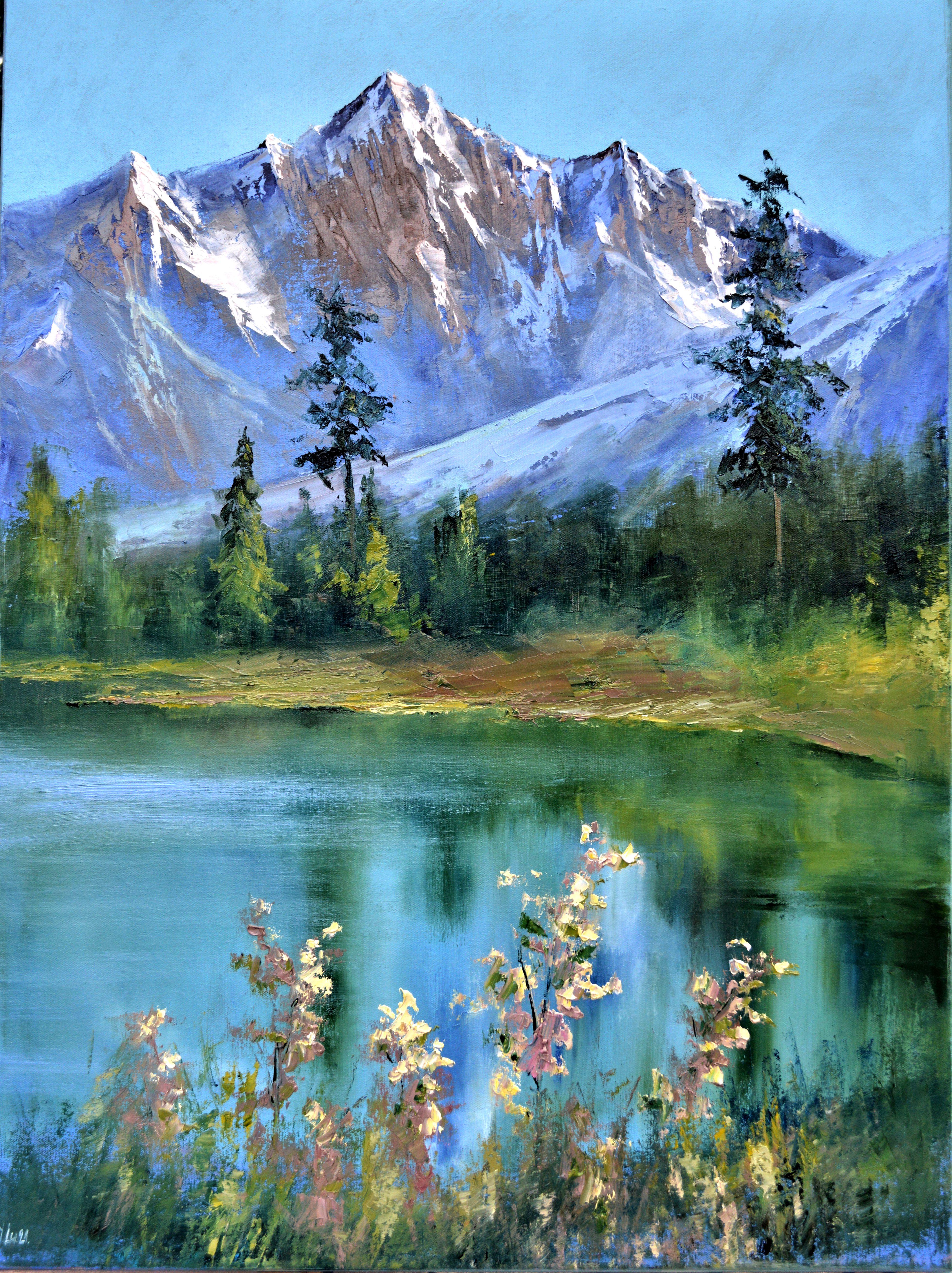 Elena Lukina Landscape Painting - Morning freshness 80X60