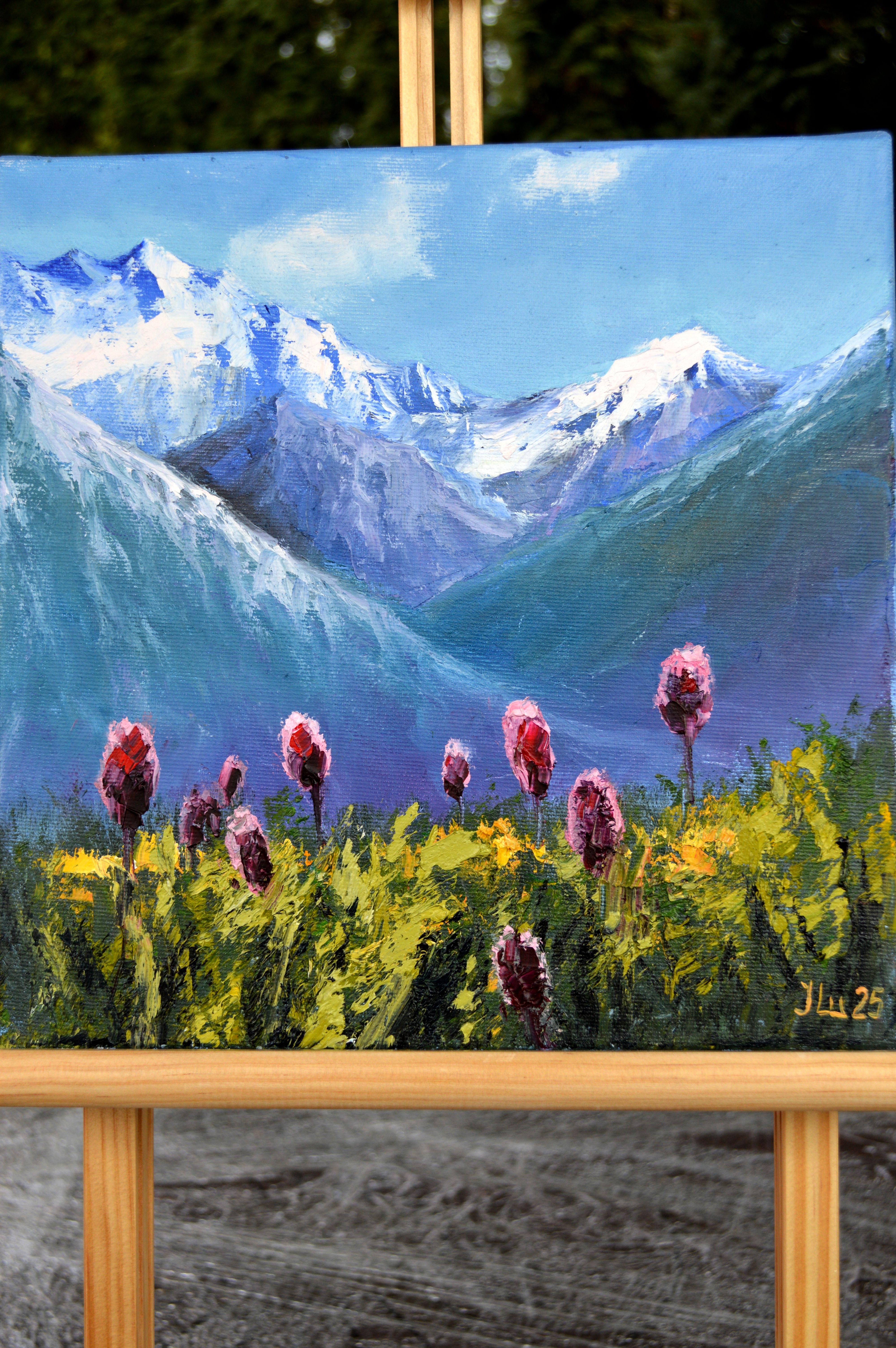 Mountain herbs - Painting by Elena Lukina