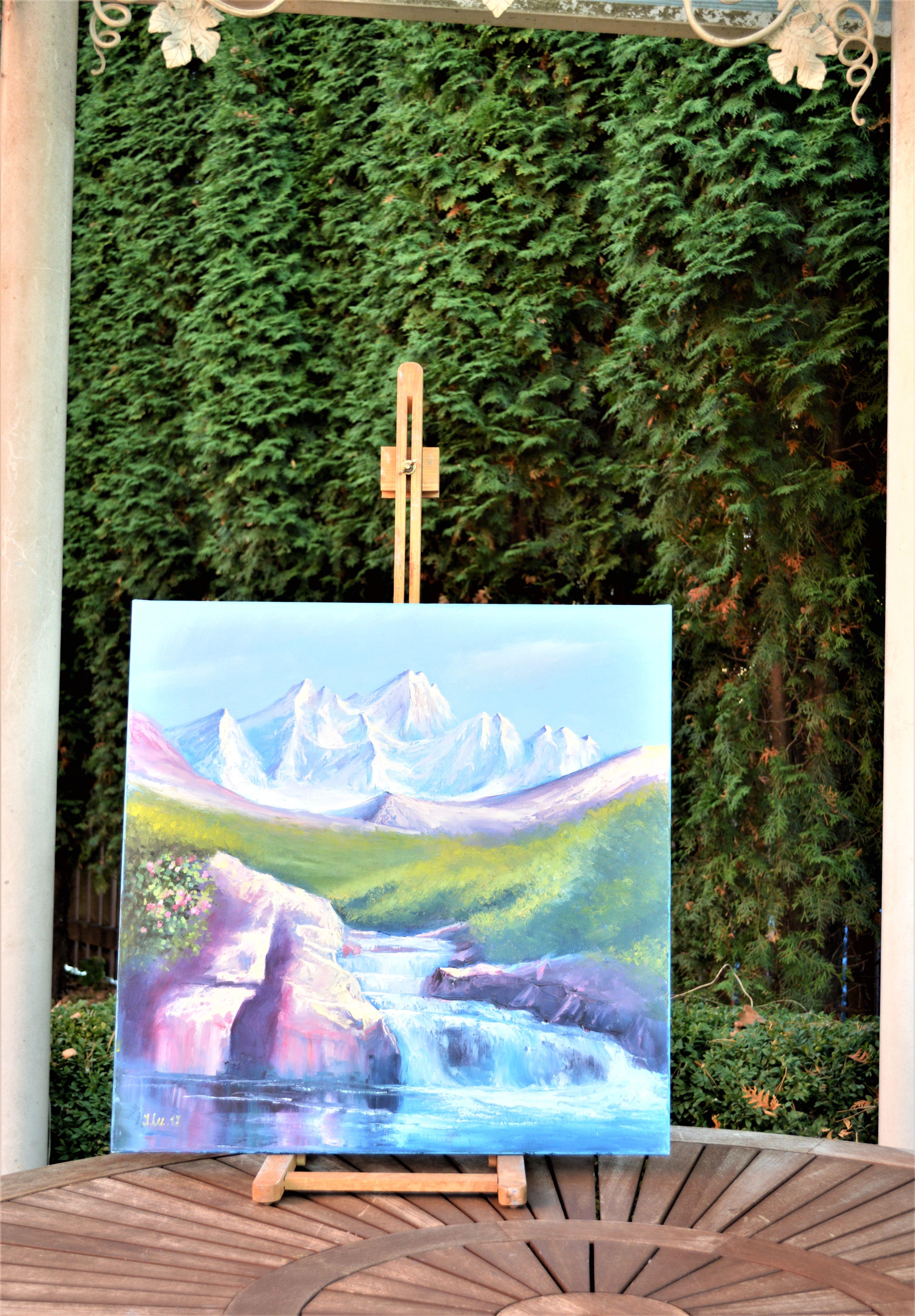 Fiume di montagna 60X60 in vendita 2