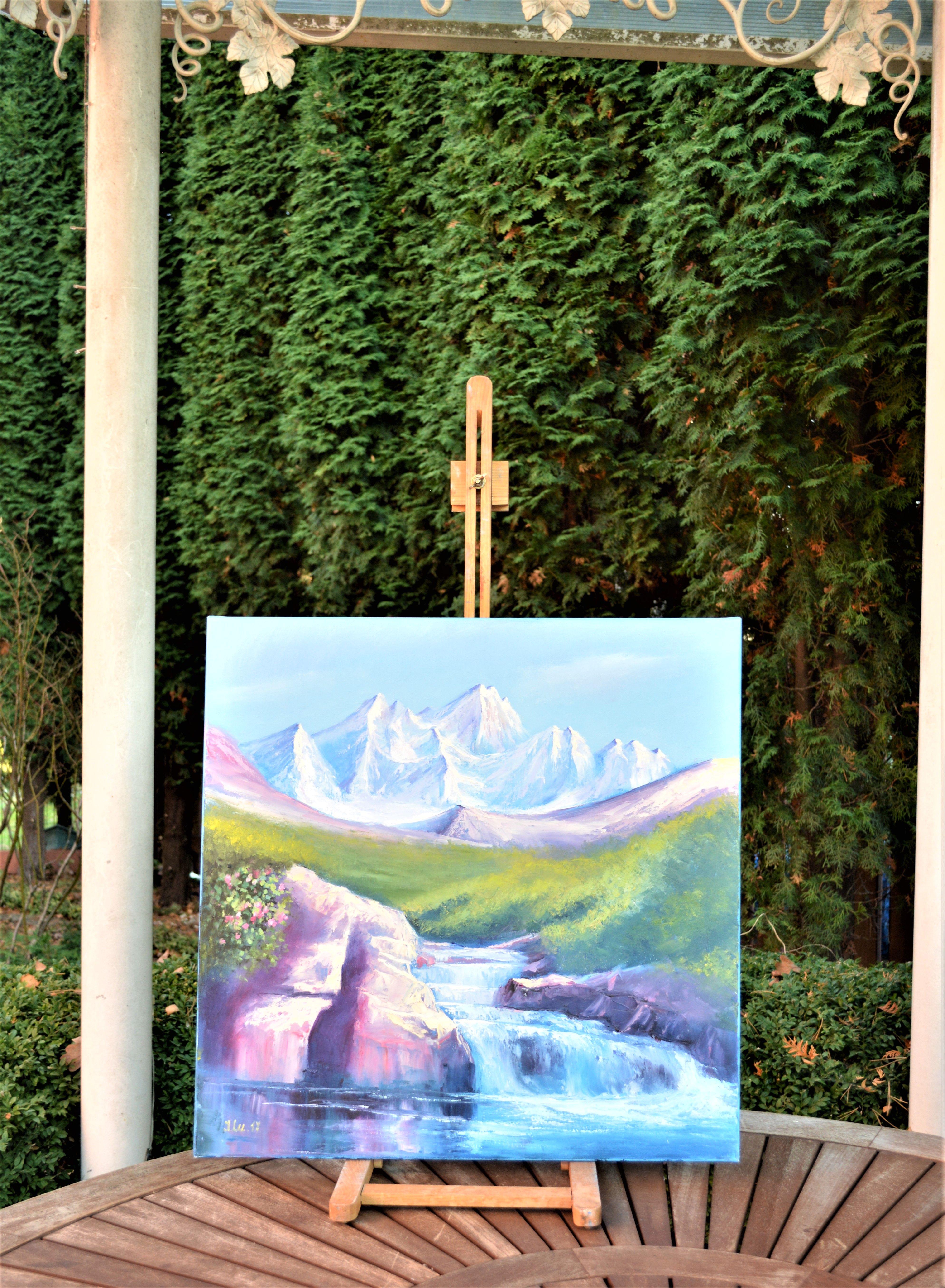 Fiume di montagna 60X60 in vendita 3