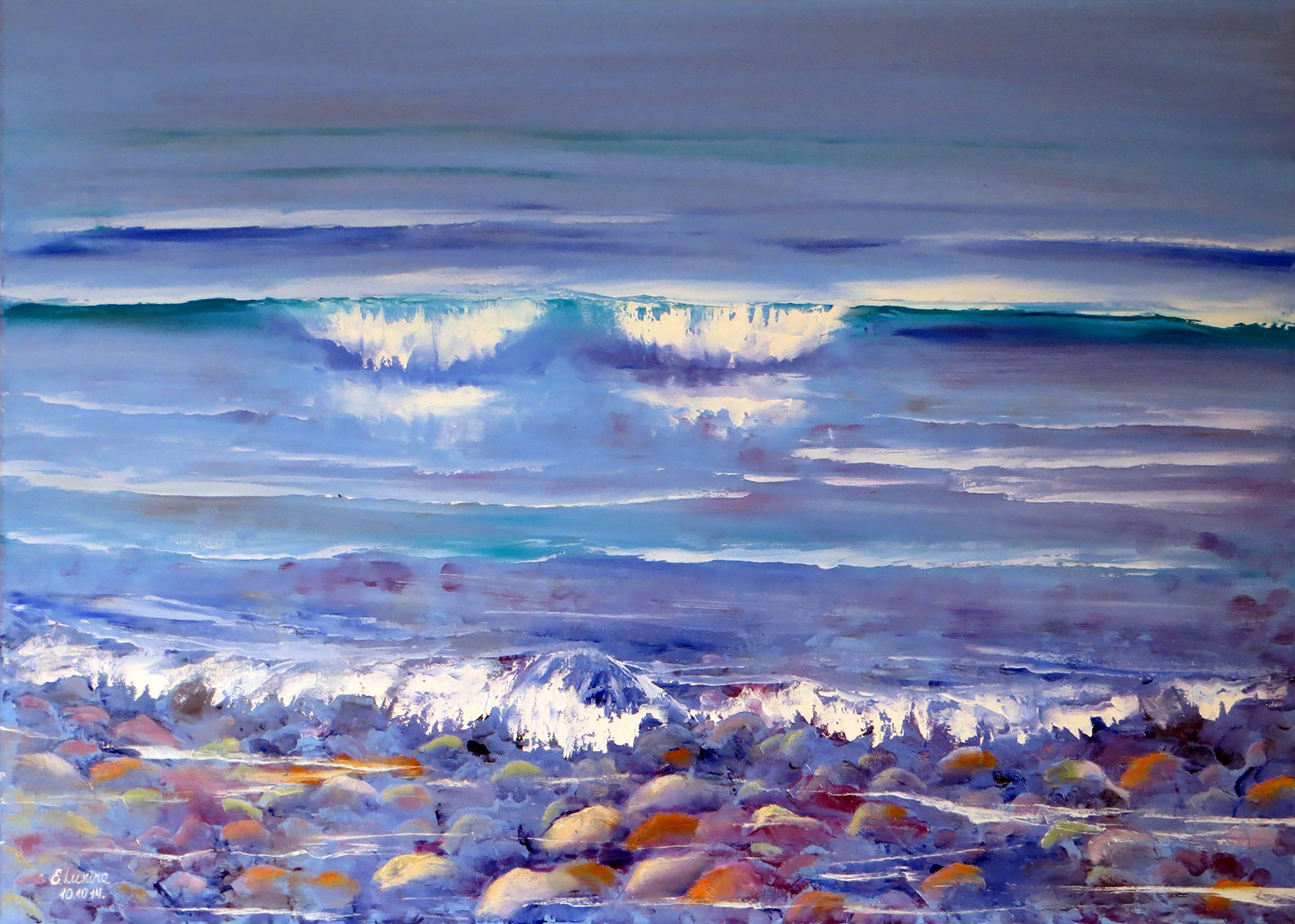 Elena Lukina Landscape Painting - Music of the sea