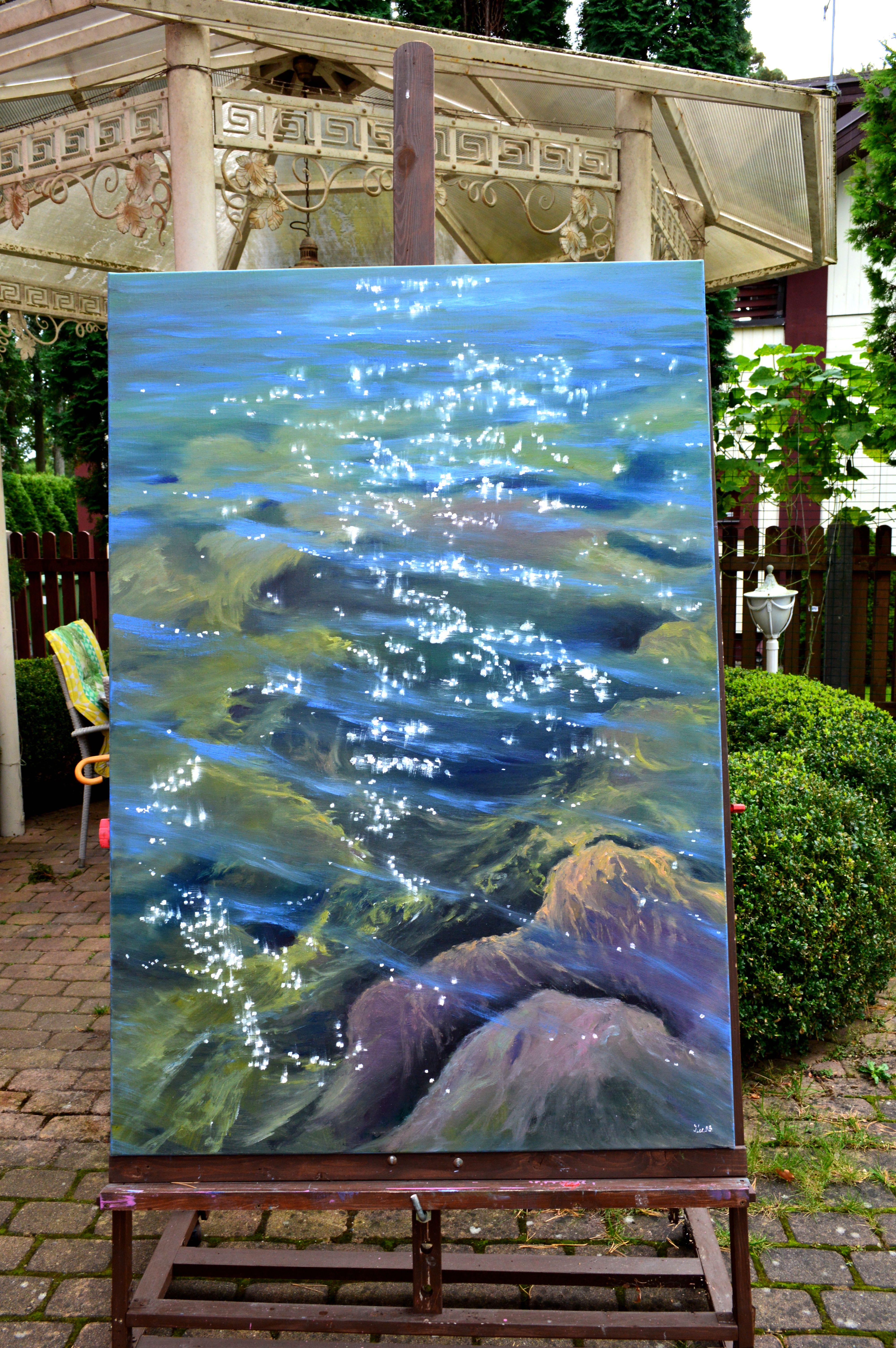 Music of the sea. Transparent water For Sale 2