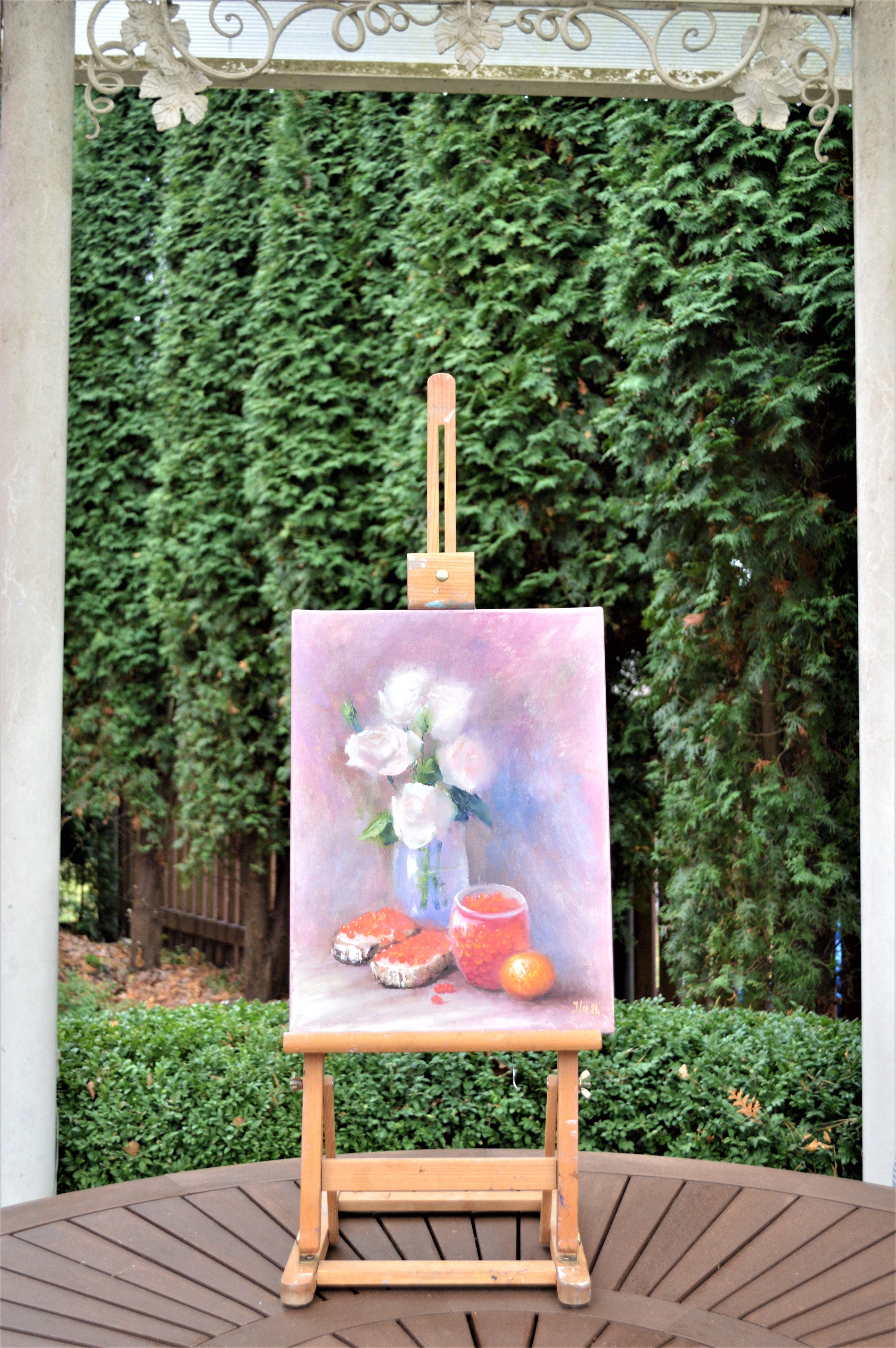 Desayuno de Año Nuevo 40X30 - Painting de Elena Lukina