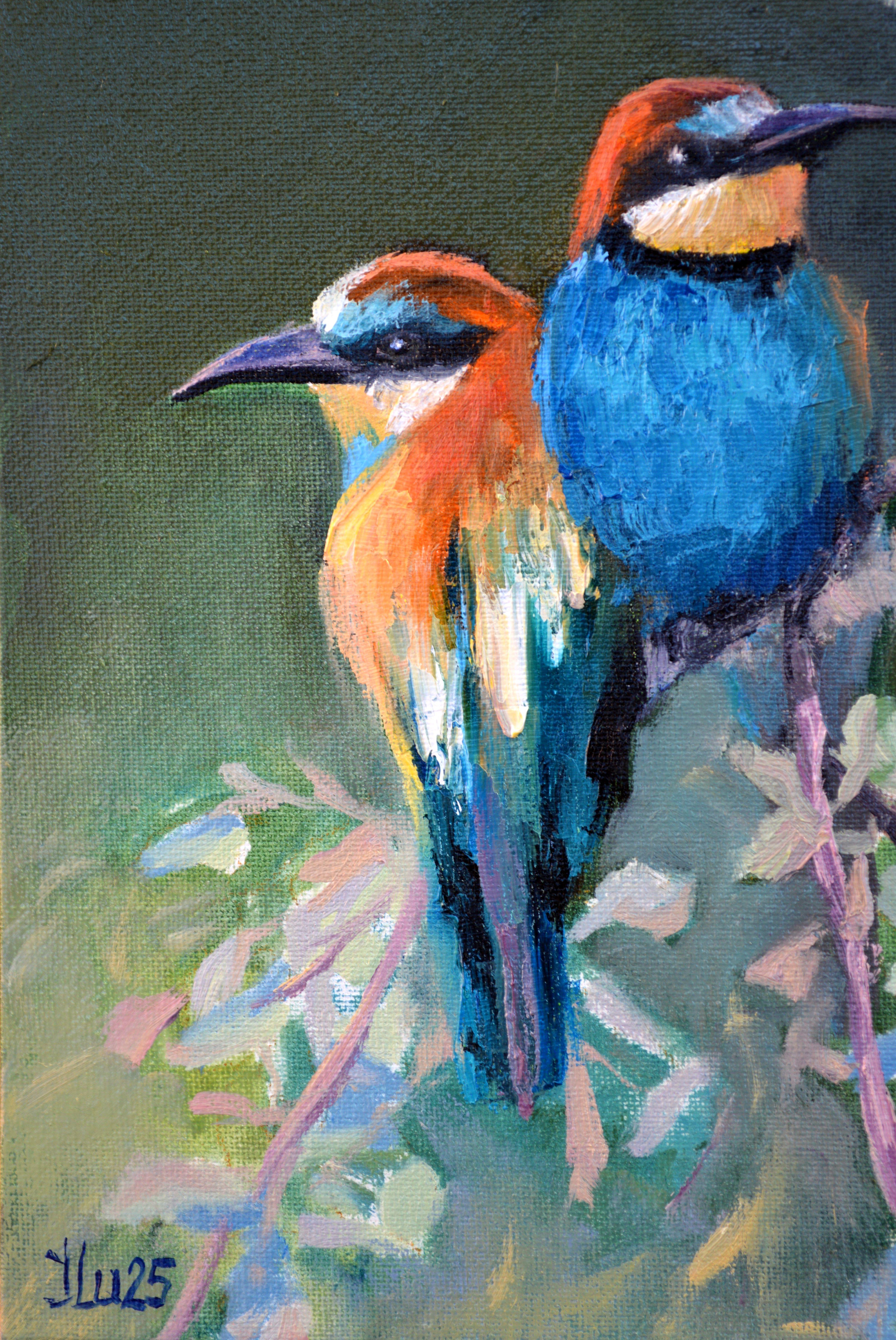 Bonito día soleado - Painting Expresionista de Elena Lukina