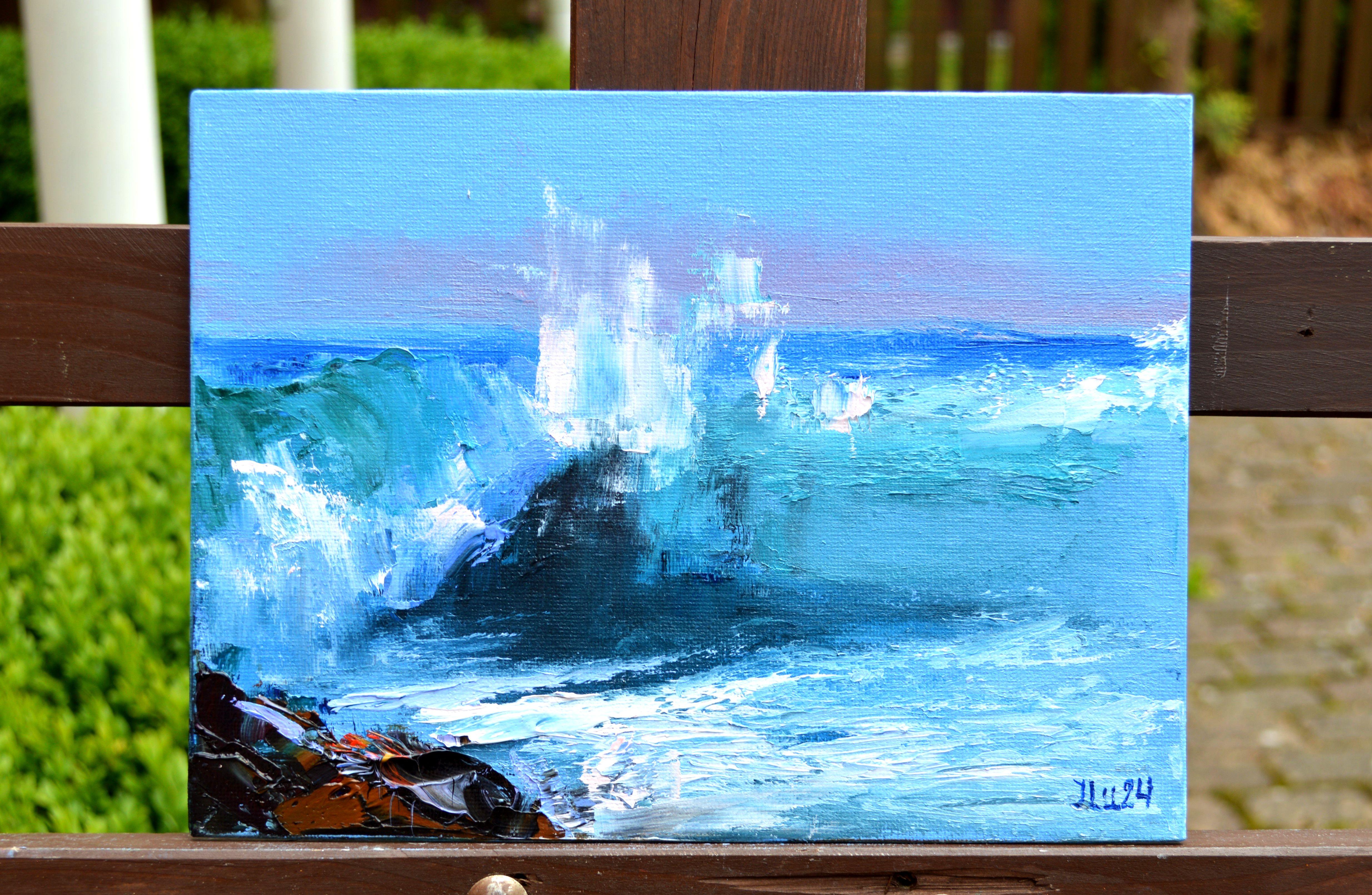 Movimiento oceánico - Painting de Elena Lukina