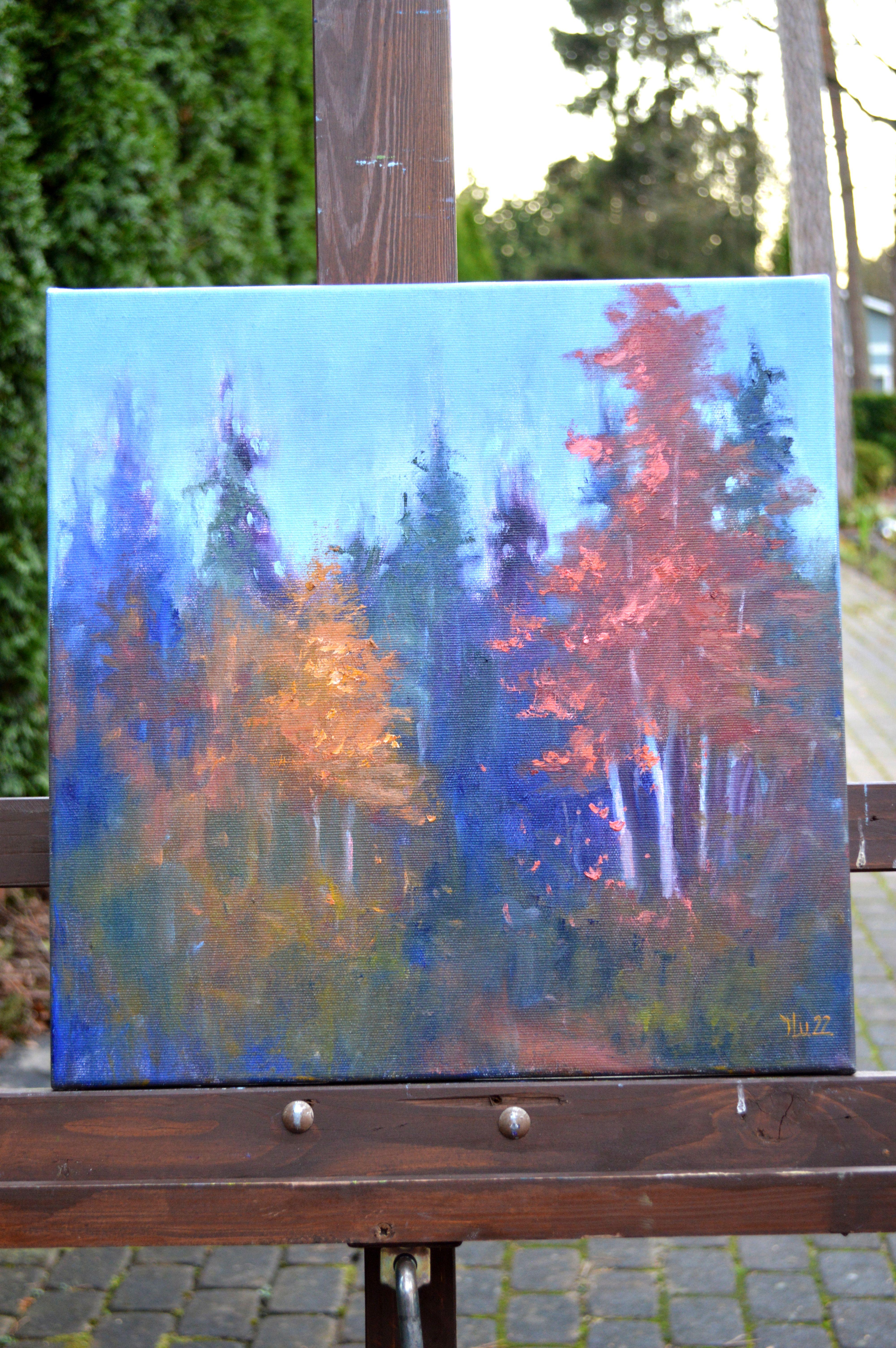 A la lisière de la forêt - Painting de Elena Lukina