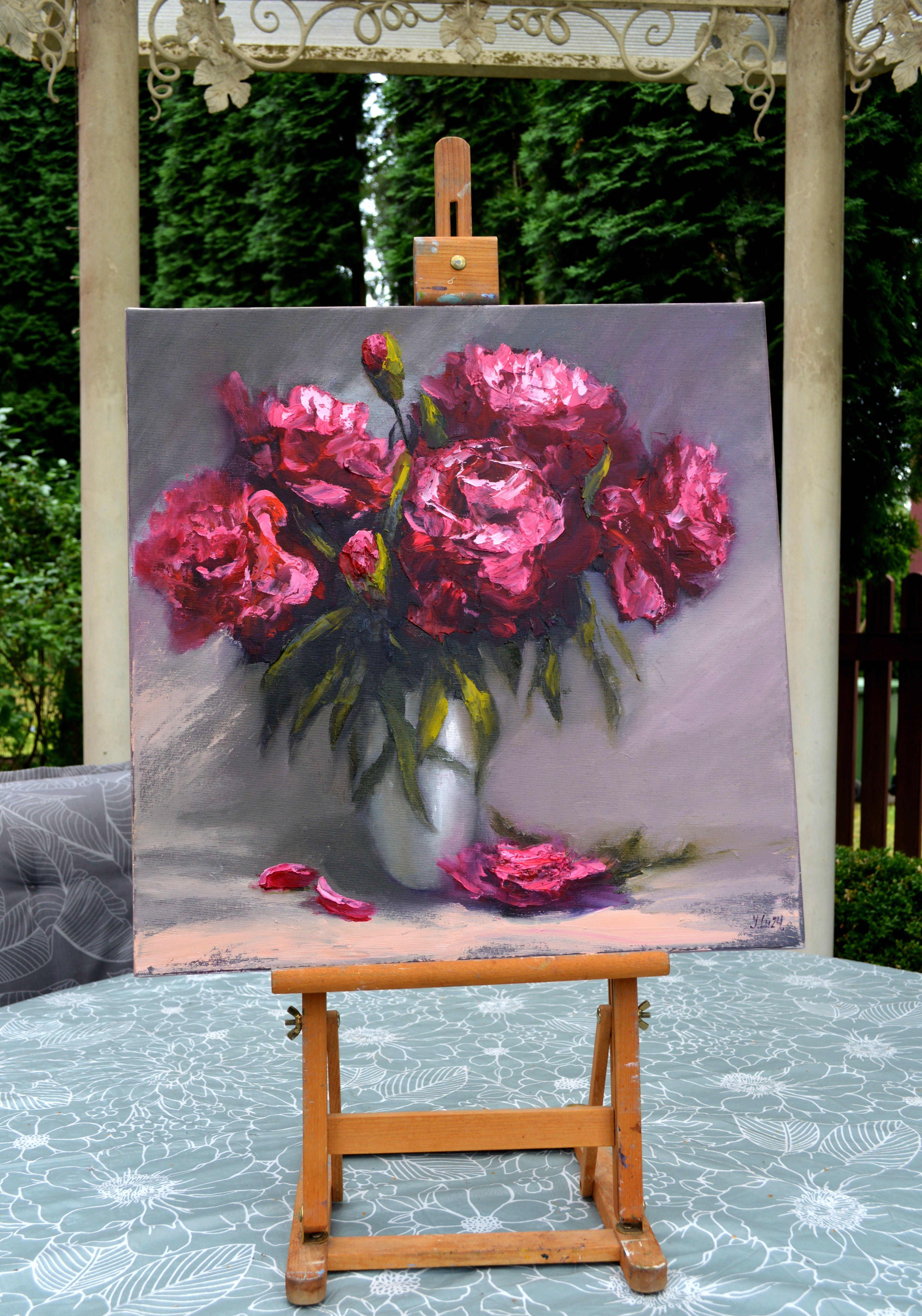 Expresión de la peonía - Painting de Elena Lukina