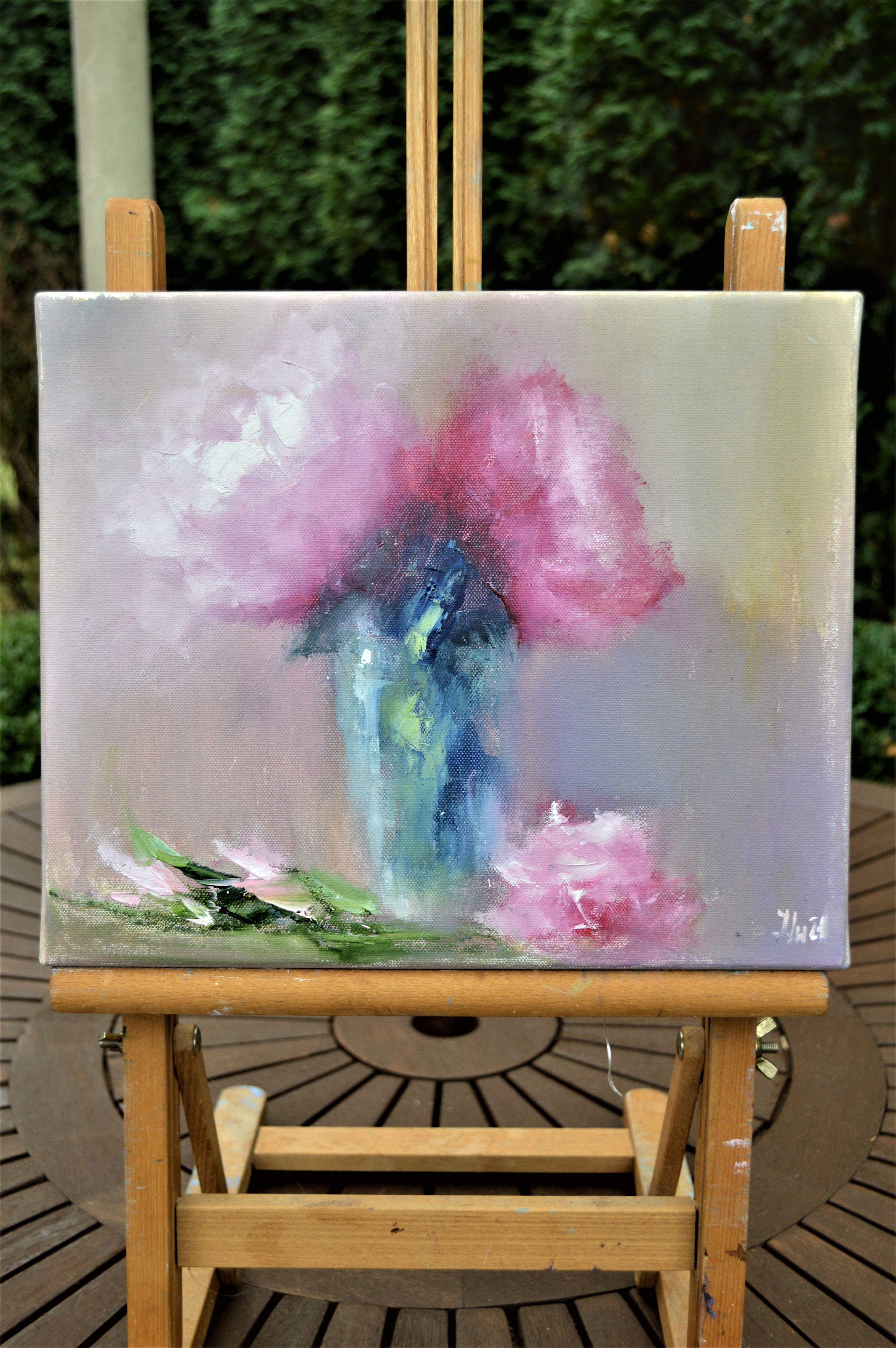 Peonía improvisada - Painting Expresionista de Elena Lukina
