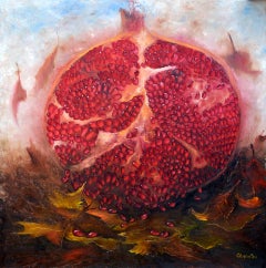 Pomegranate. Conceptual painting.