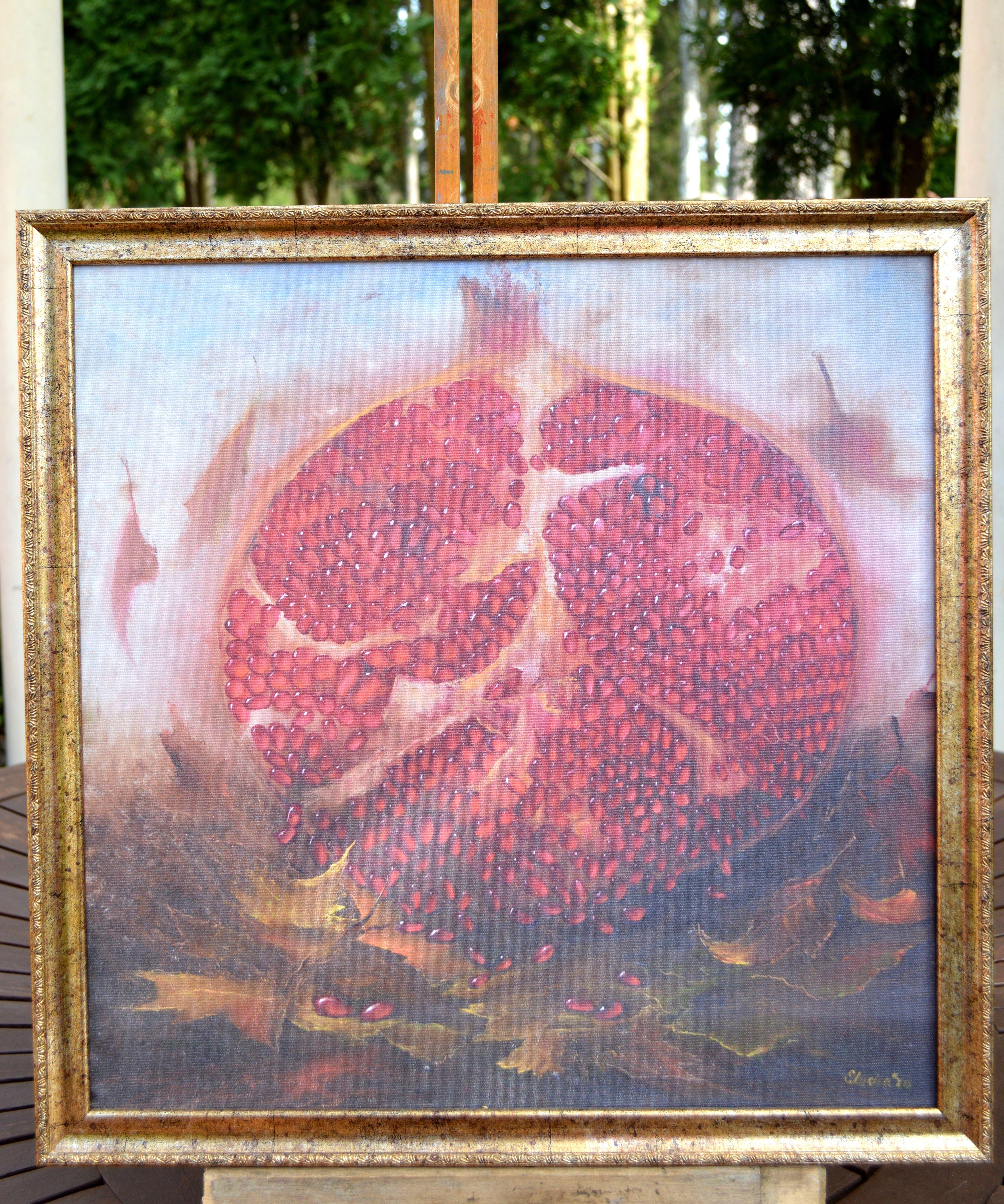 Pomegranate - Painting by Elena Lukina