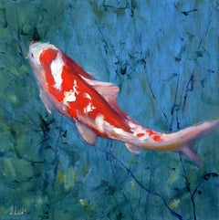 Carpa Koi roja