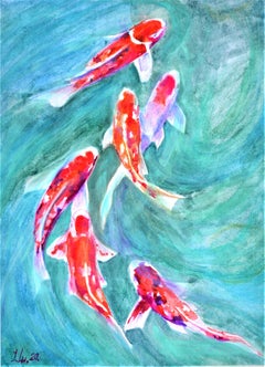 Rote Koi Fische